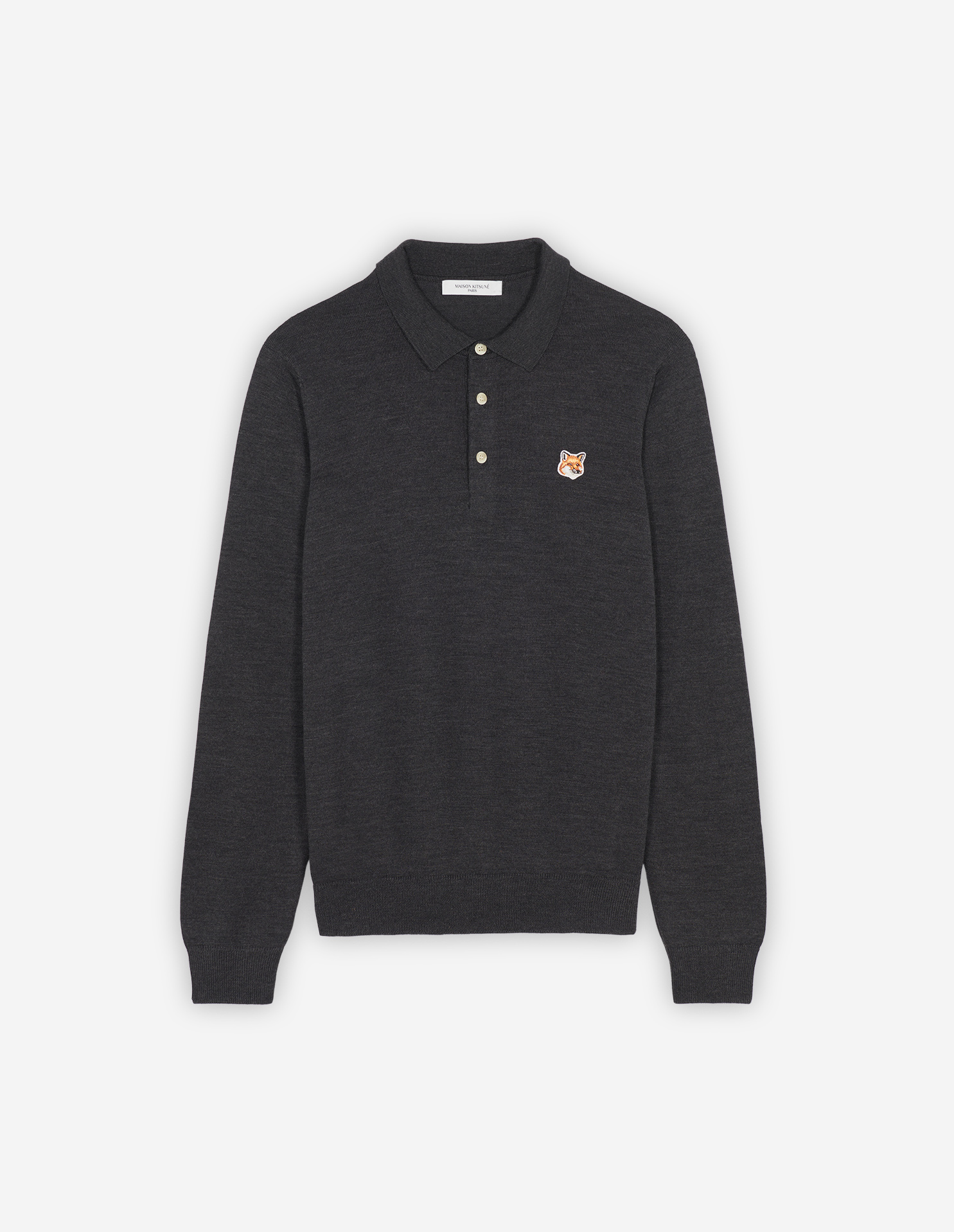 FOX HEAD PATCH POLO JUMPER | Maison Kitsuné