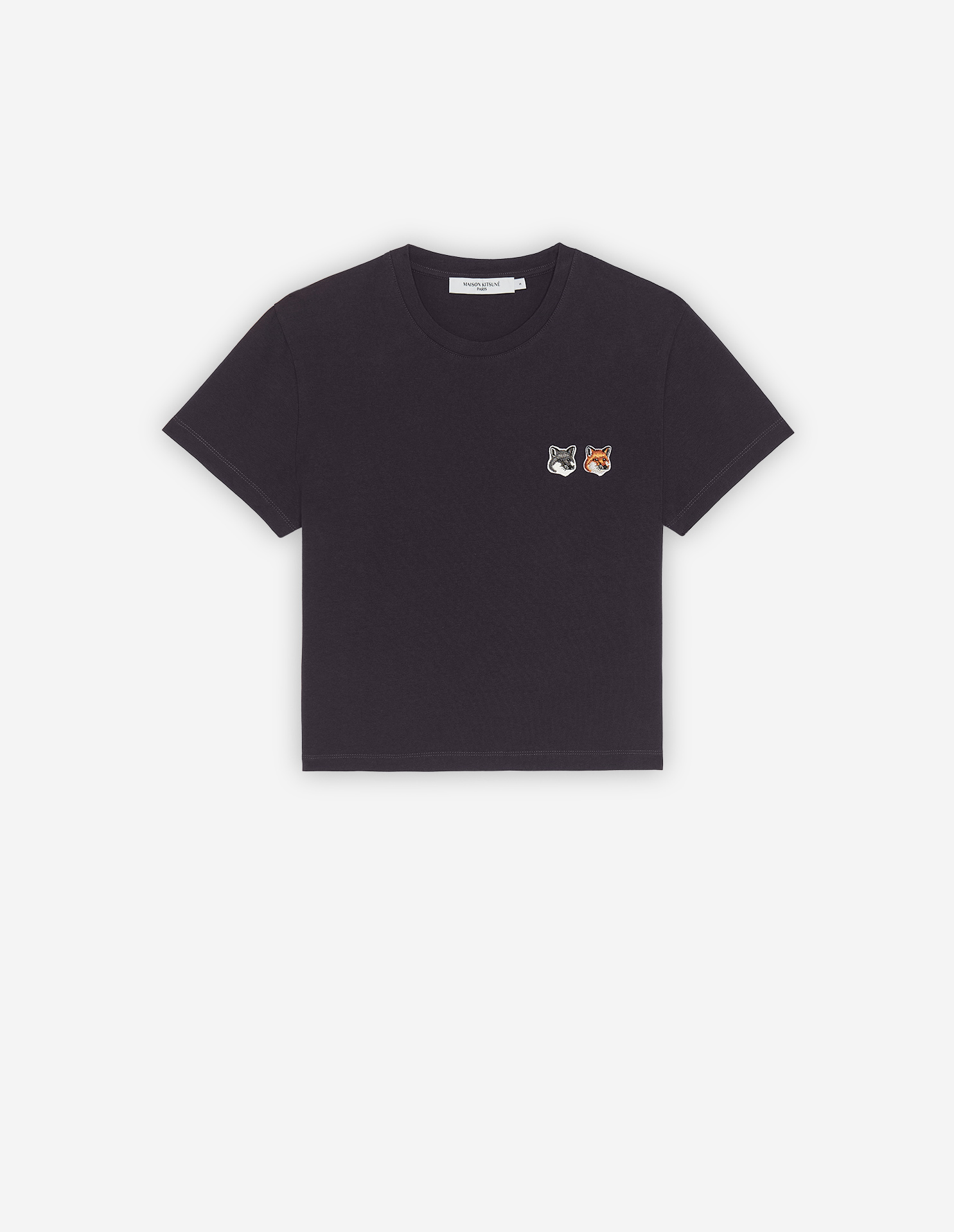 DOUBLE FOX HEAD PATCH CROPPED TEE-SHIRT