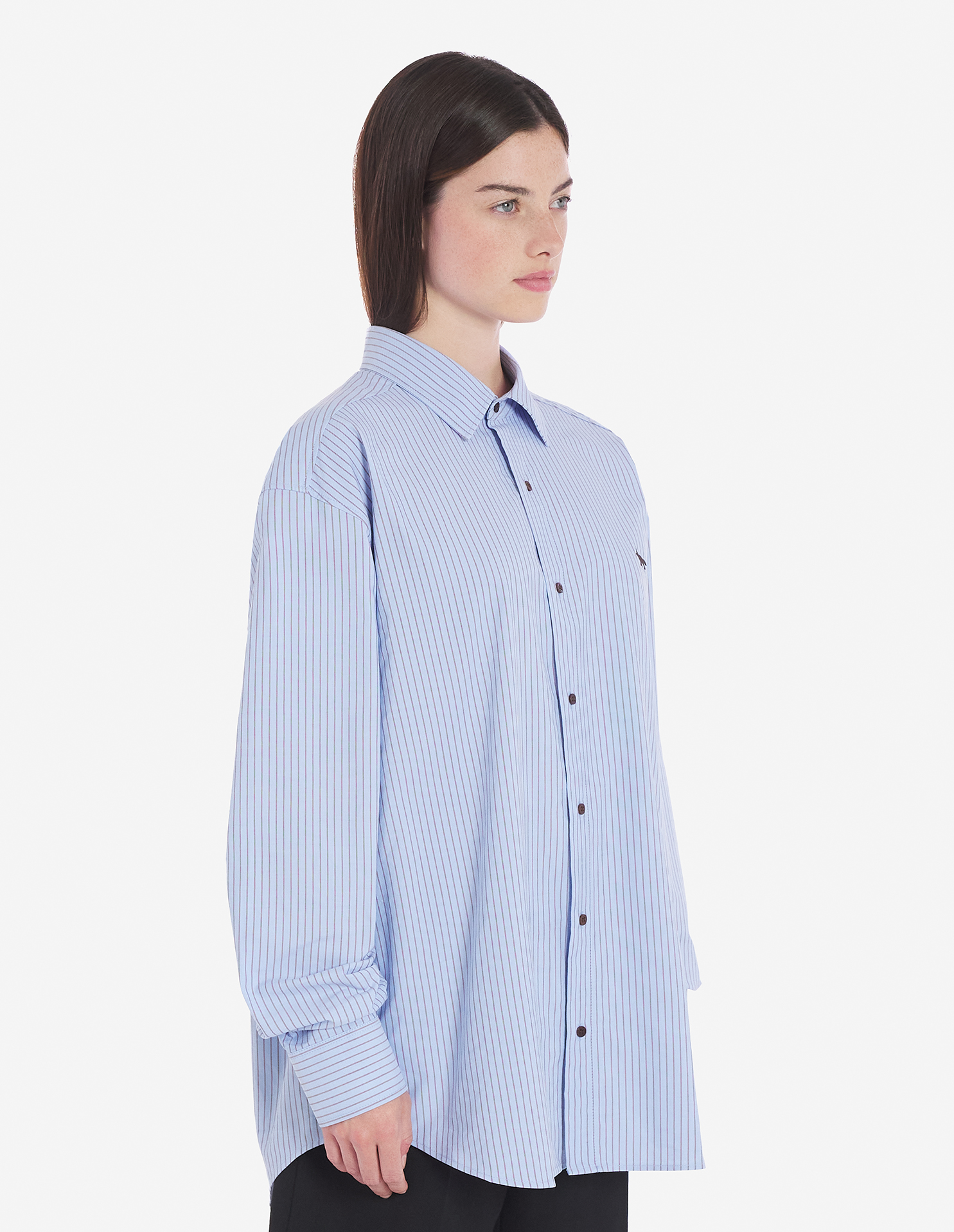 BABY FOX STRIPED SHIRT | Maison Kitsuné