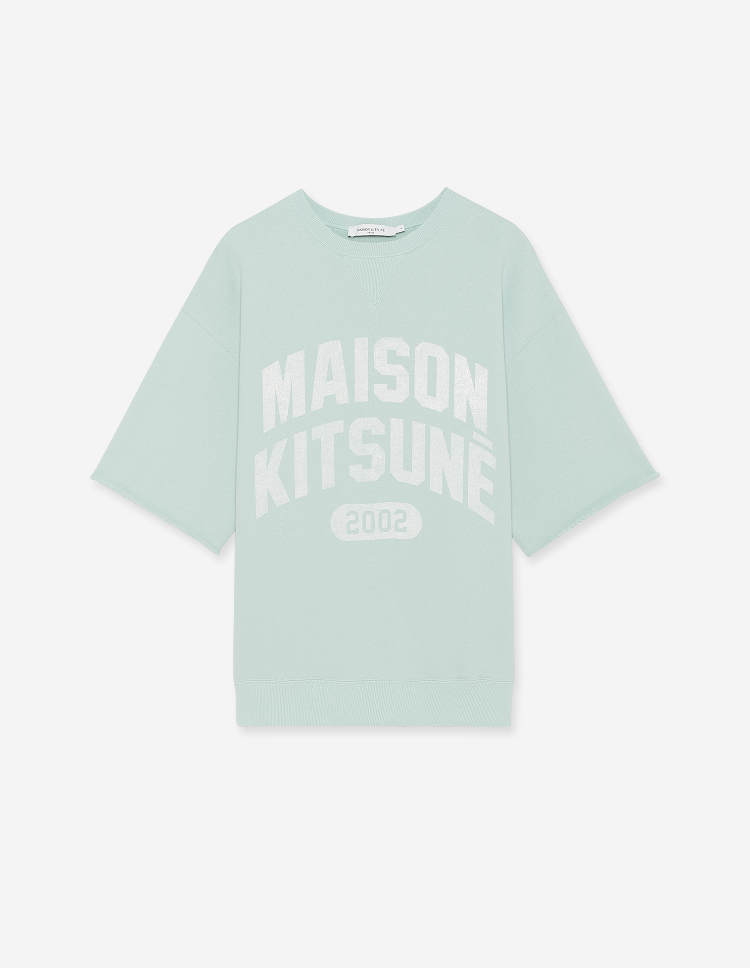 MAISON KITSUNE COLLEGE SHORT SLEEVE SWEATSHIRT