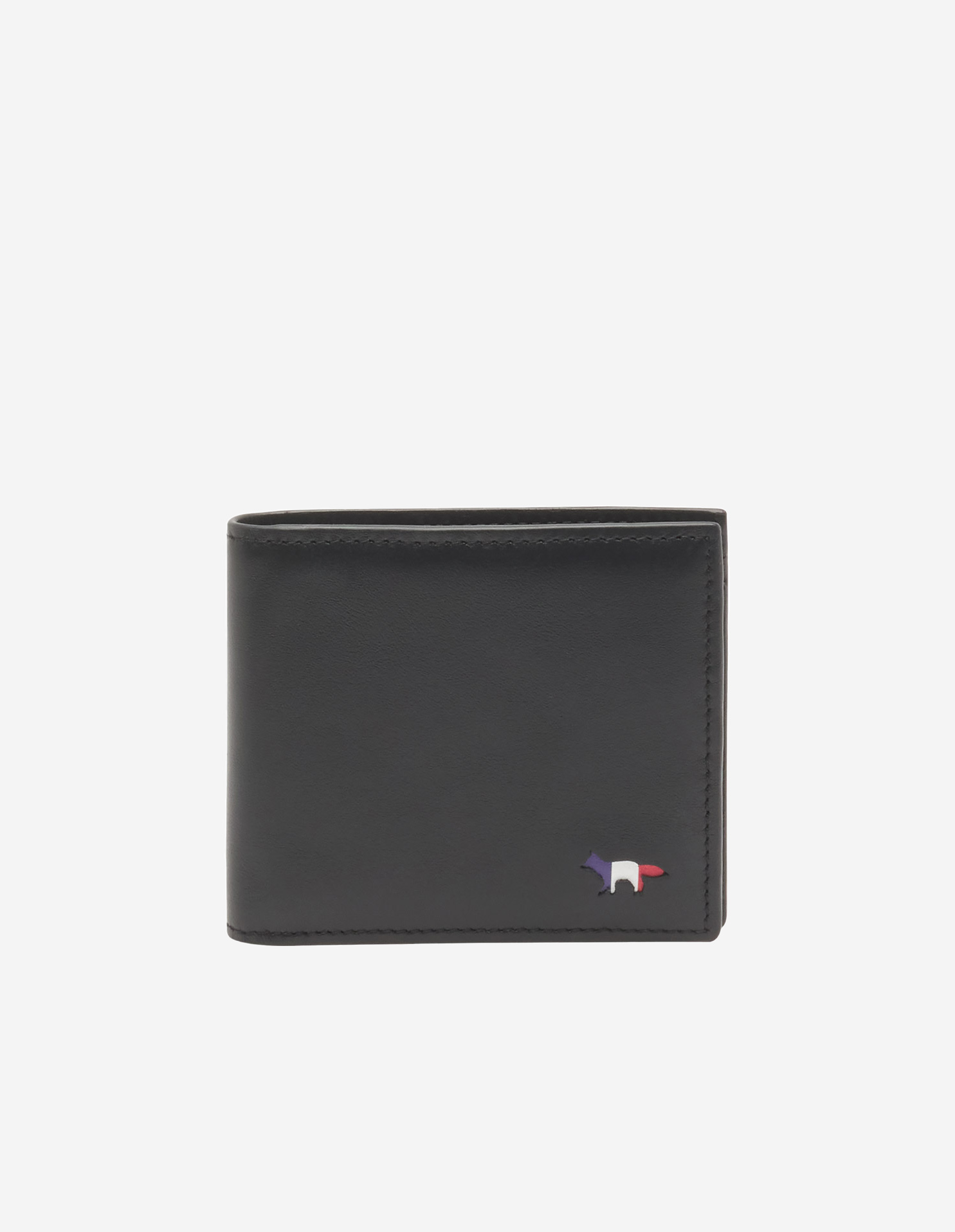 트리컬러 폭스 컴팩트 바이폴드 지갑