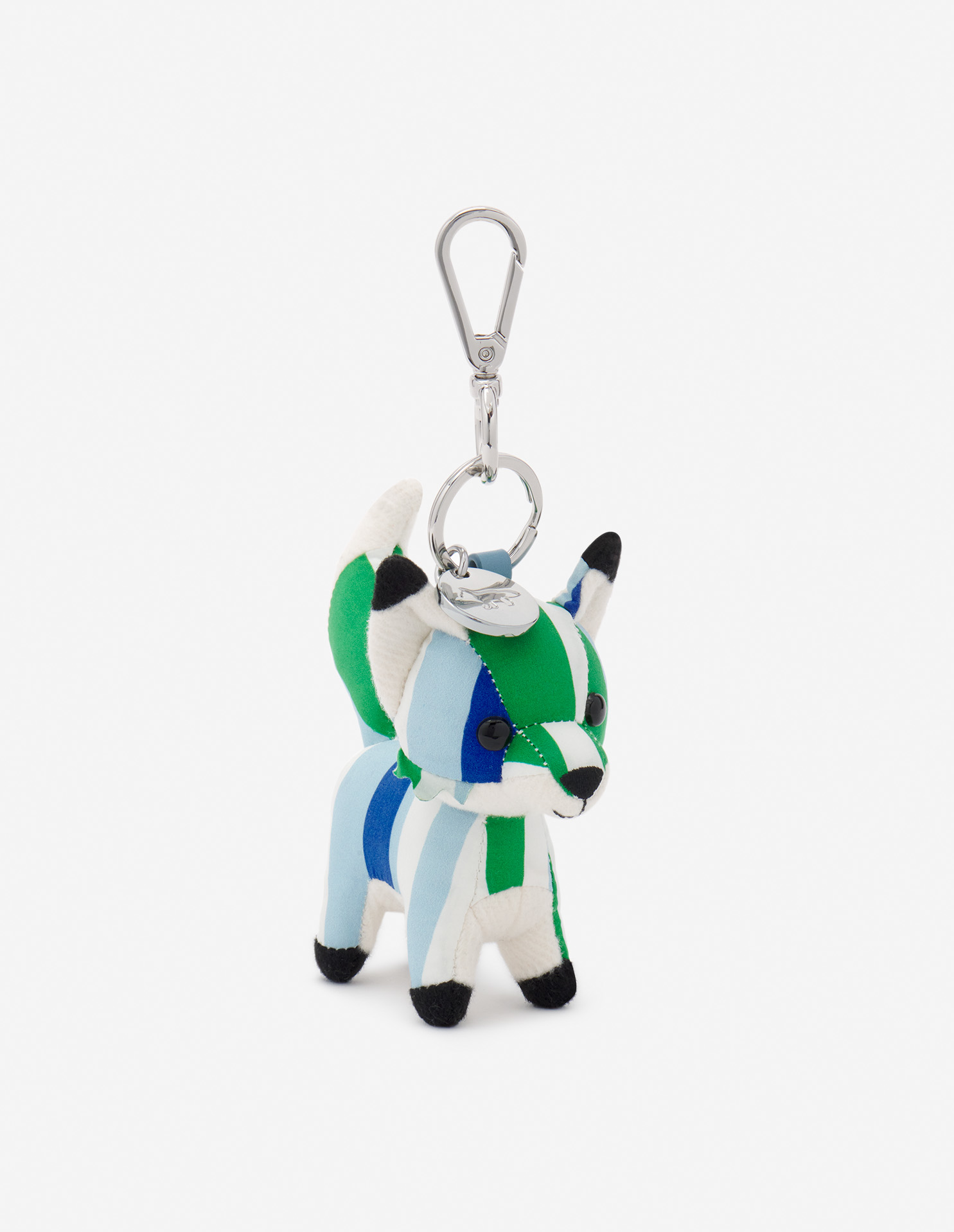 レア？！☆ SMALL STRIPES FOX BAG CHARM -BLUE GREEN STRIPE