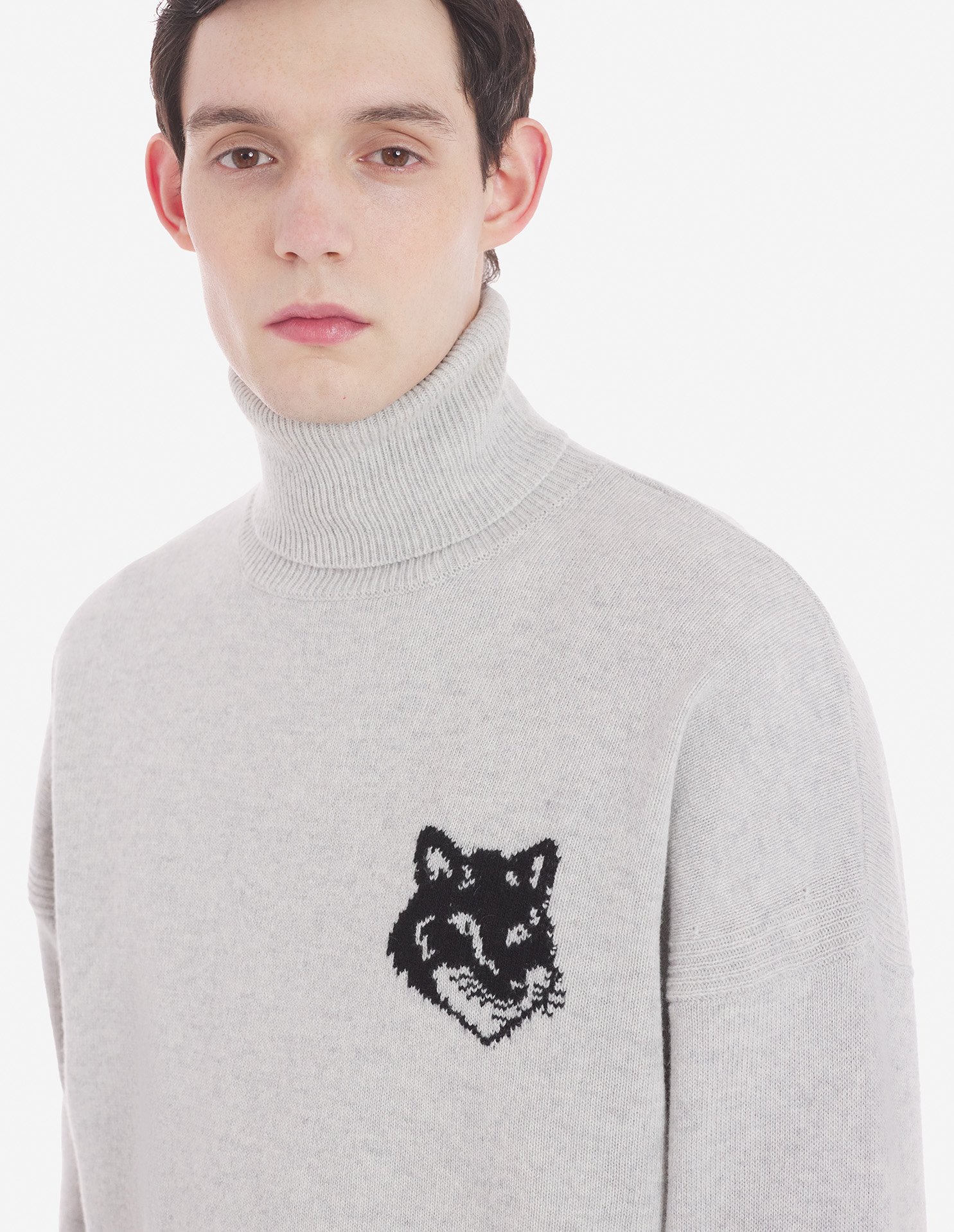 FOX HEAD INTARSIA COMFORT HIGH NECK JUMPER