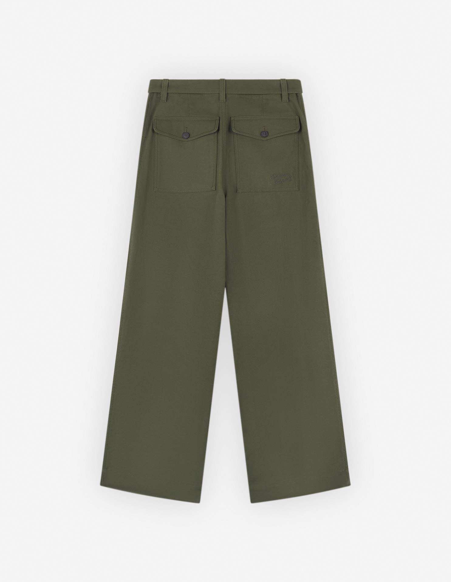 WORKWEAR PANTS IN COTTON TWILL WITH LOGO HANDWRITING