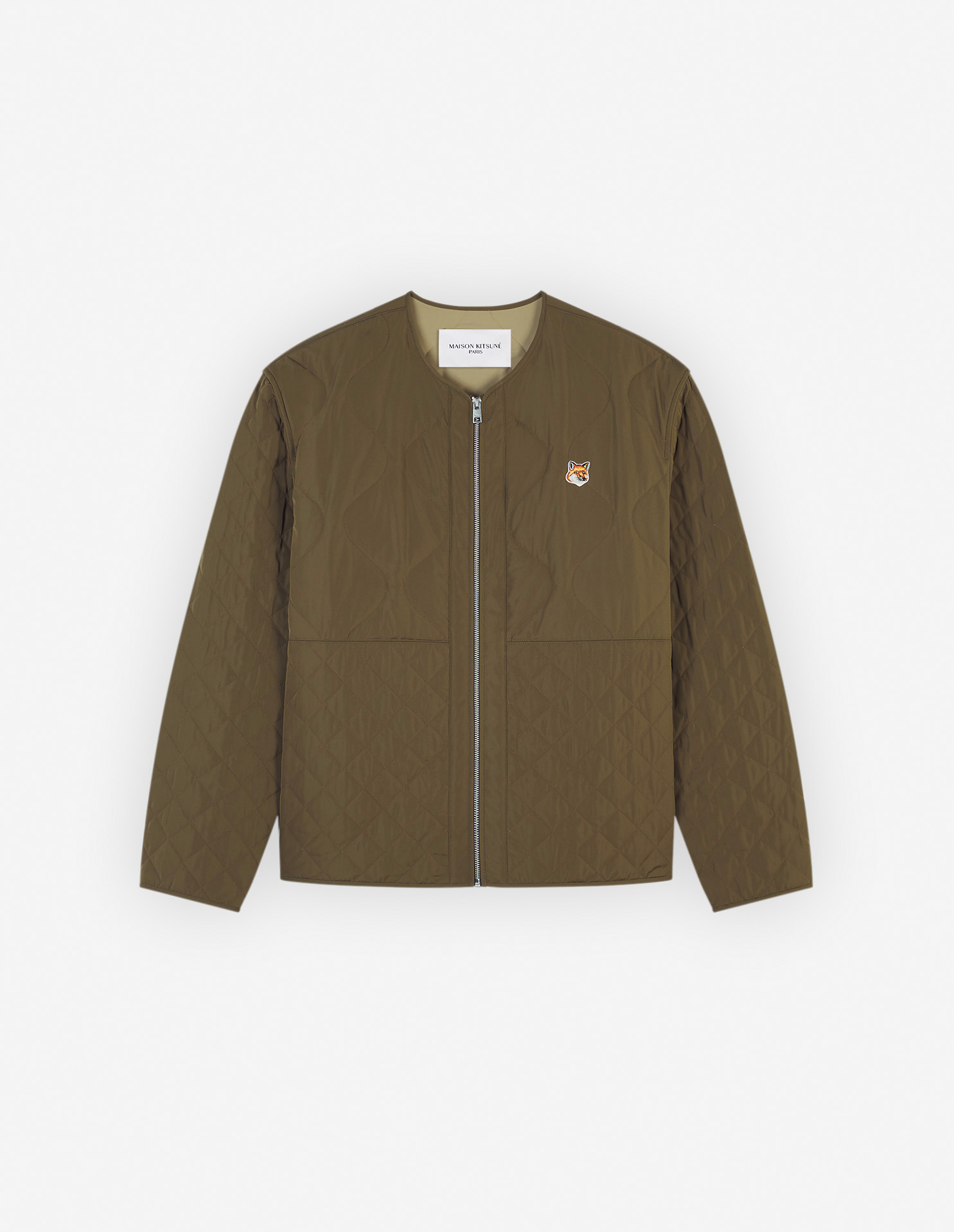 QUILTED BLOUSON IN NYLON WITH INSTITUTIONAL FOX HE