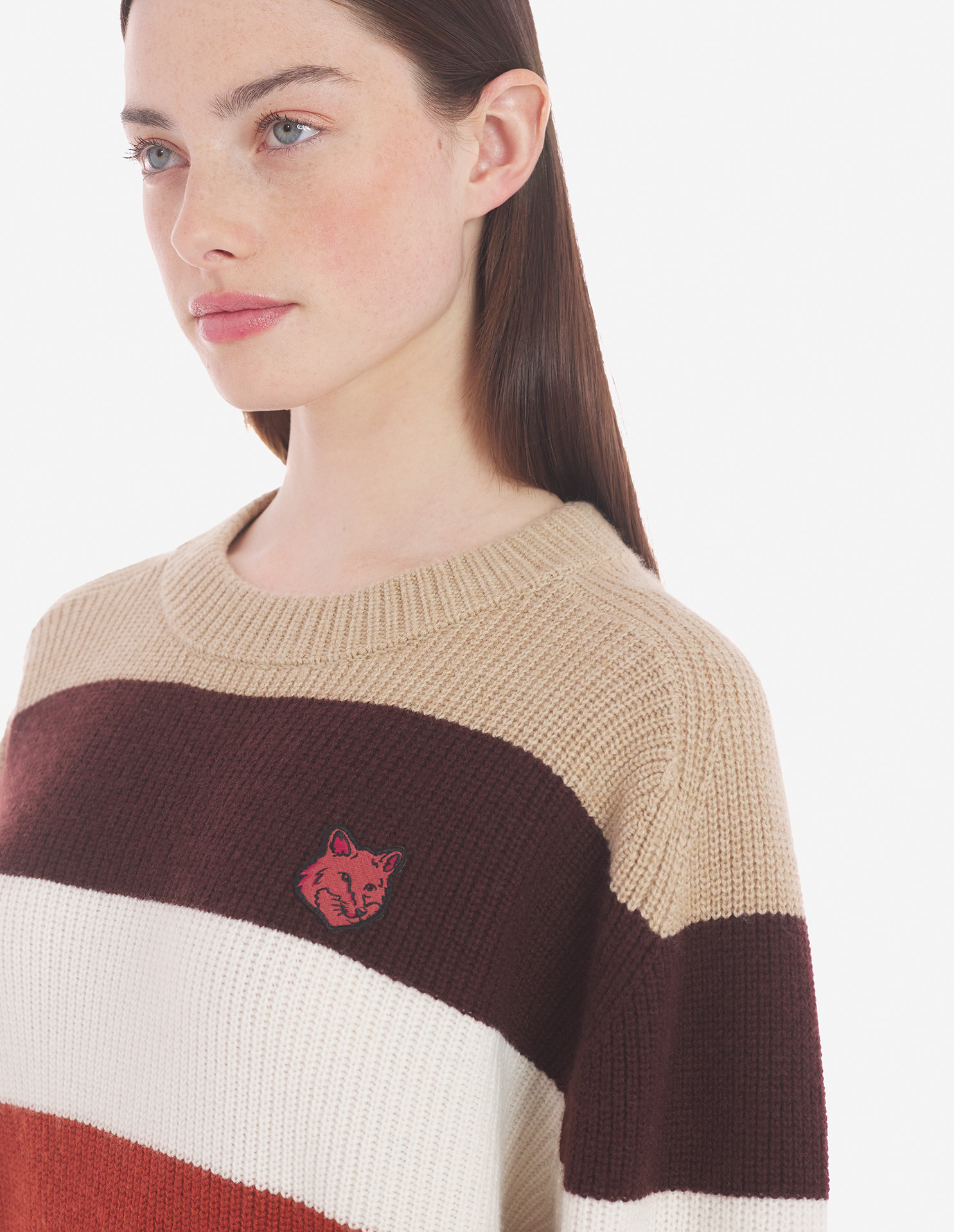 BOLD FOX HEAD PATCH COMFORT RIBBED JUMPER