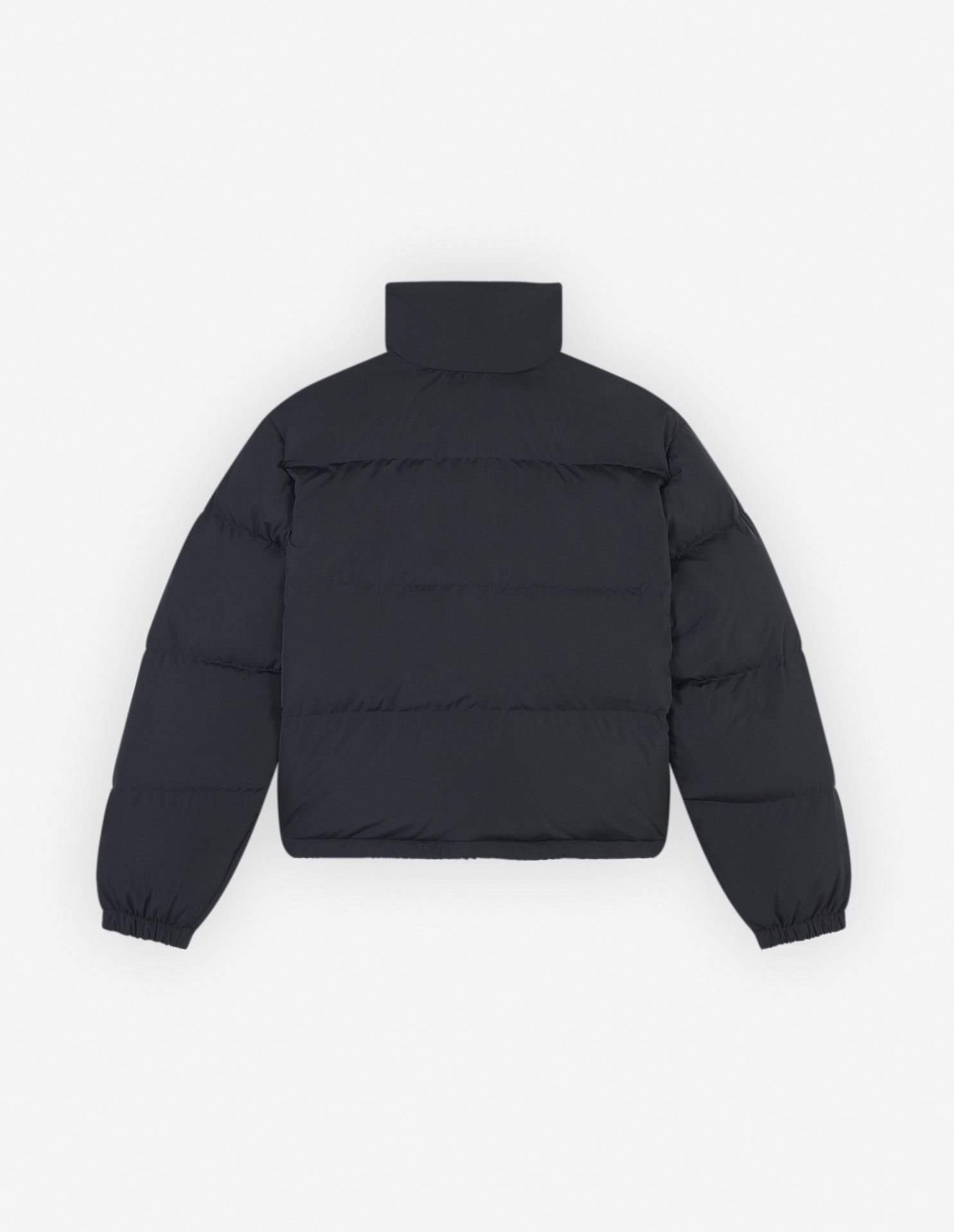 CROPPED PUFFER IN NYLON WITH BOLD FOX HEAD PATCH