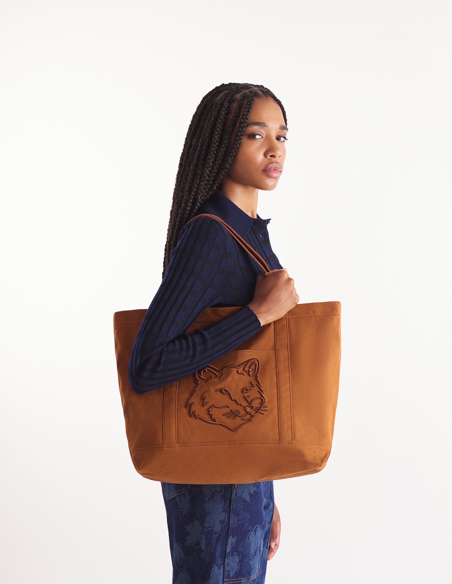 FOX HEAD LARGE TOTE