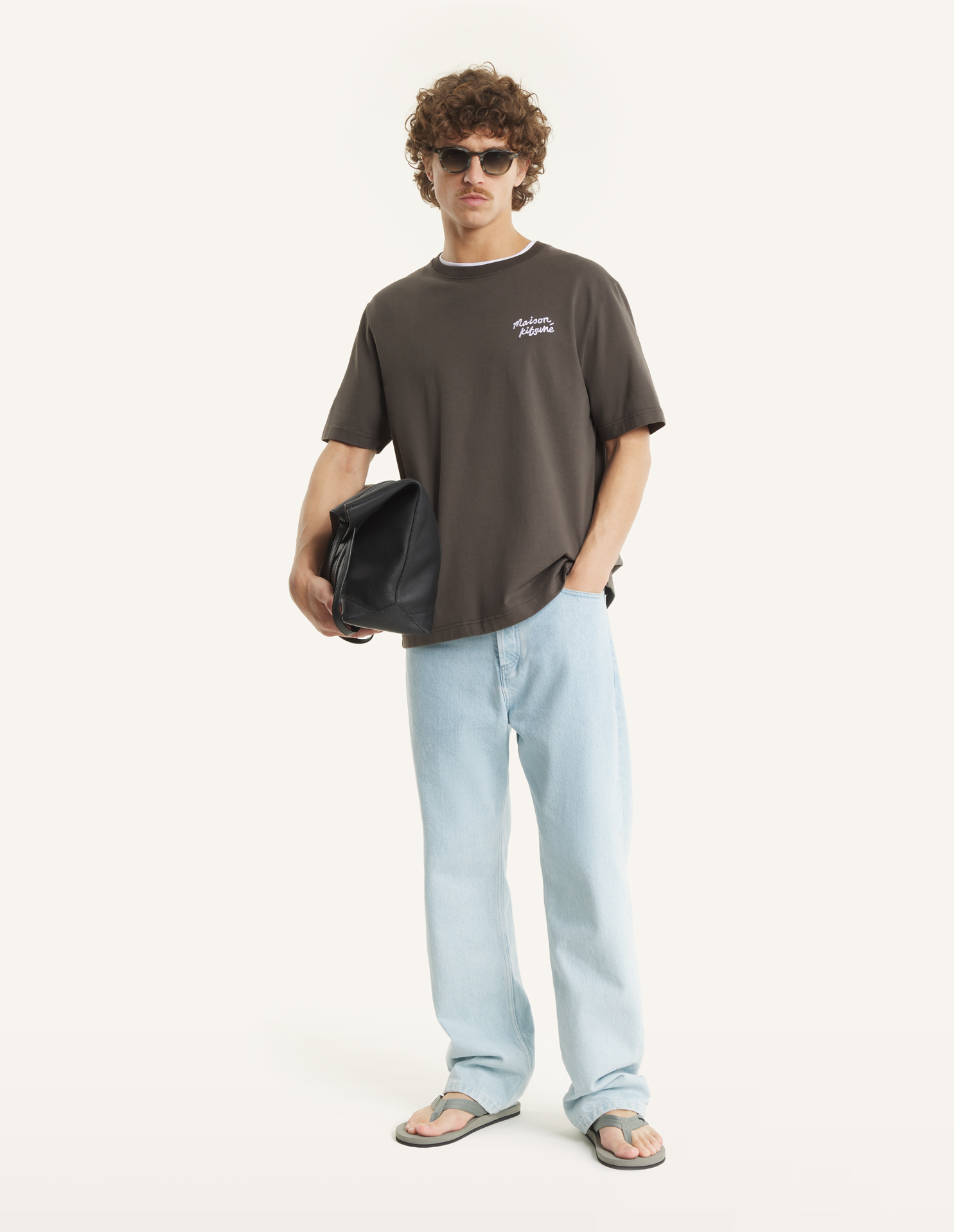 MAISON KITSUNE HANDWRITING COMFORT TEE-SHIRT