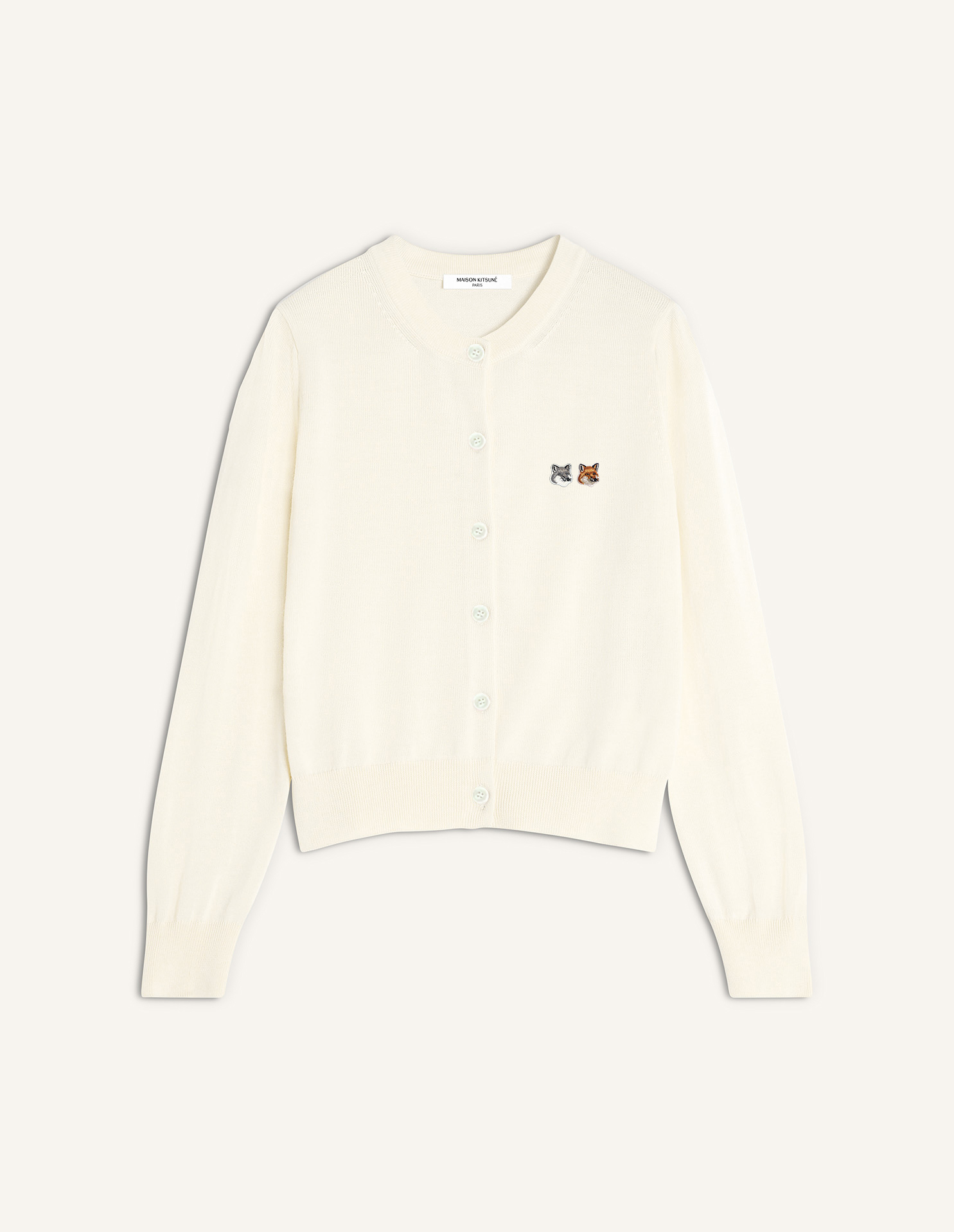 MAISON KITSUNE' - MAISON KITSUNE♡ダブルフォックスカーディガン DOUBLE FOX HEAD MERINO CARDIGAN | Maison Kitsuné