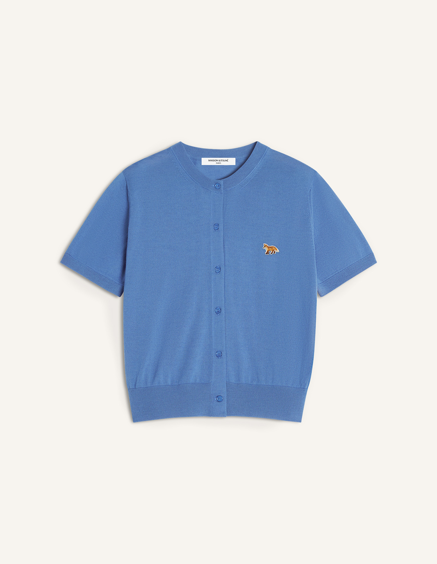 BABY FOX FINE MERINO SHORT SLEEVE CARDIGAN