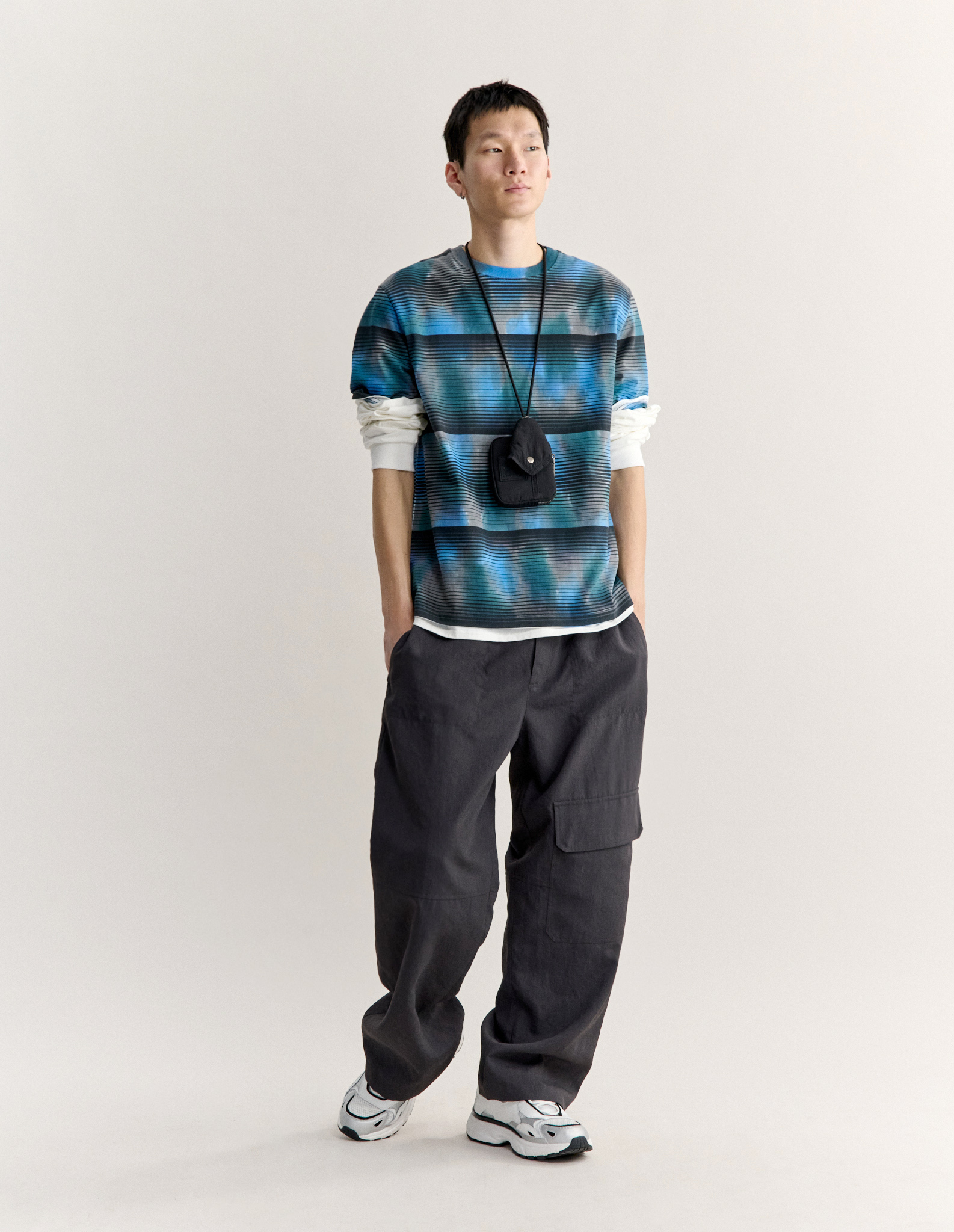 WATERCOLOR STRIPES COMFORT TEE-SHIRT