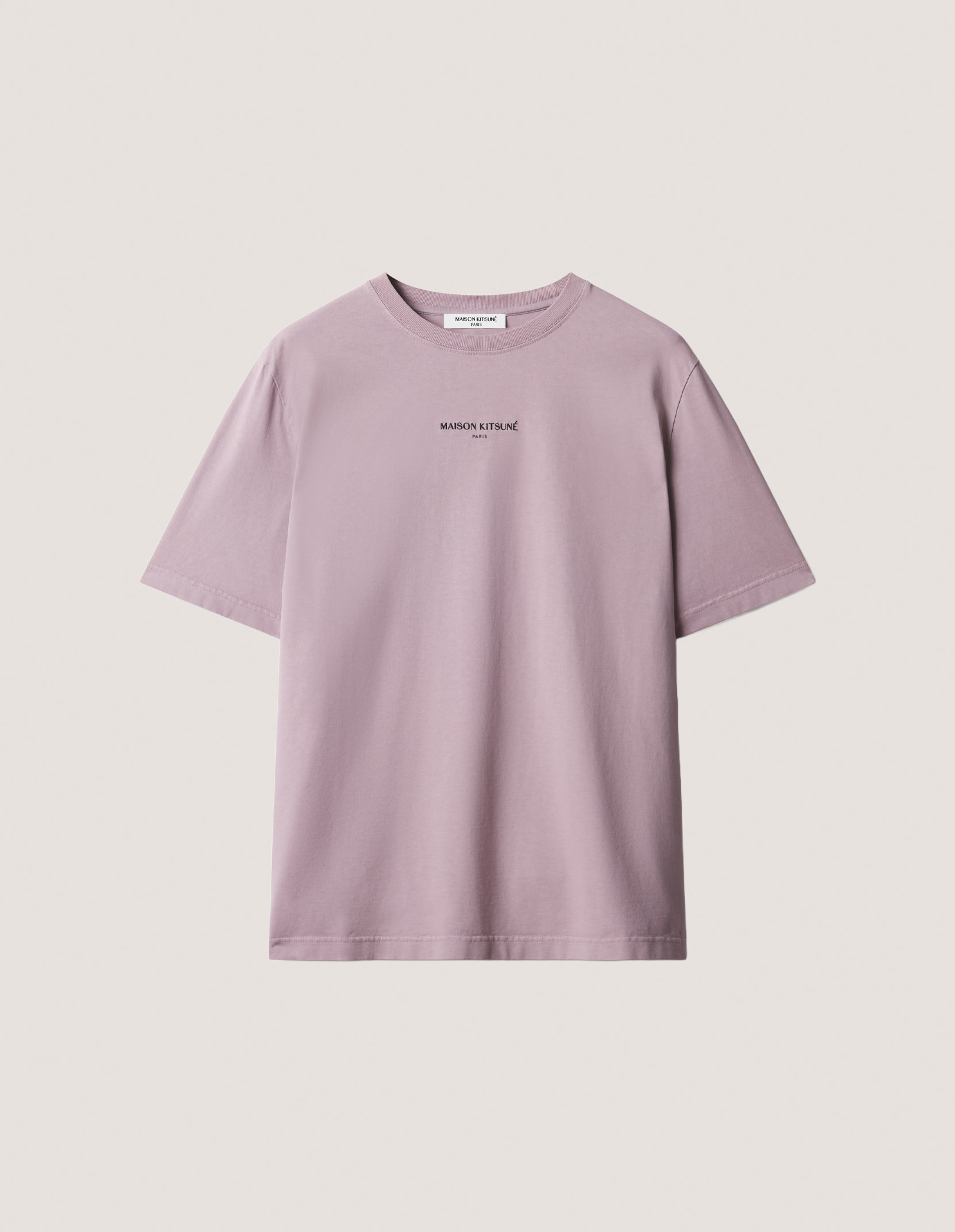 MAISON KITSUNE HANDWRITING STRIPED CASUAL SHIRT