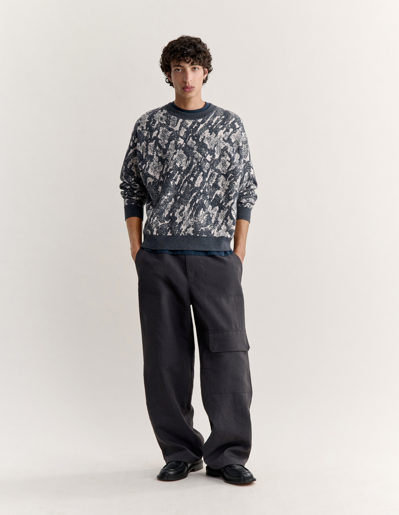 GRANIT WOOL BLEND JACQUARD JUMPER