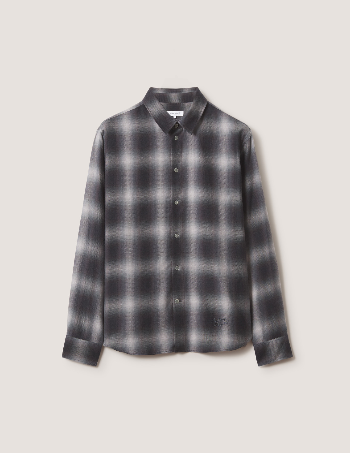 GRADIENT CHECK CASUAL SHIRT