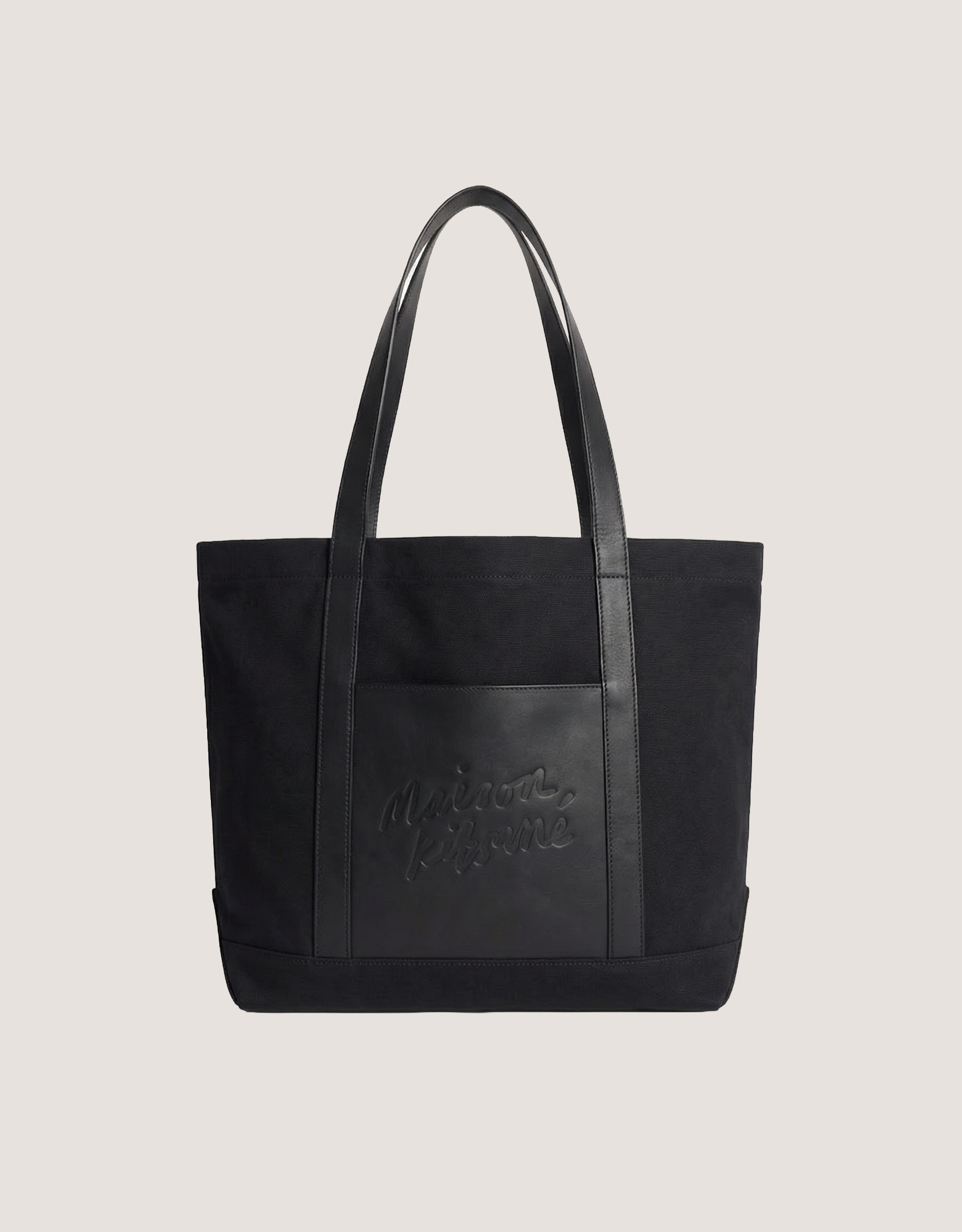 CANVAS & LEATHER LARGE TOTE