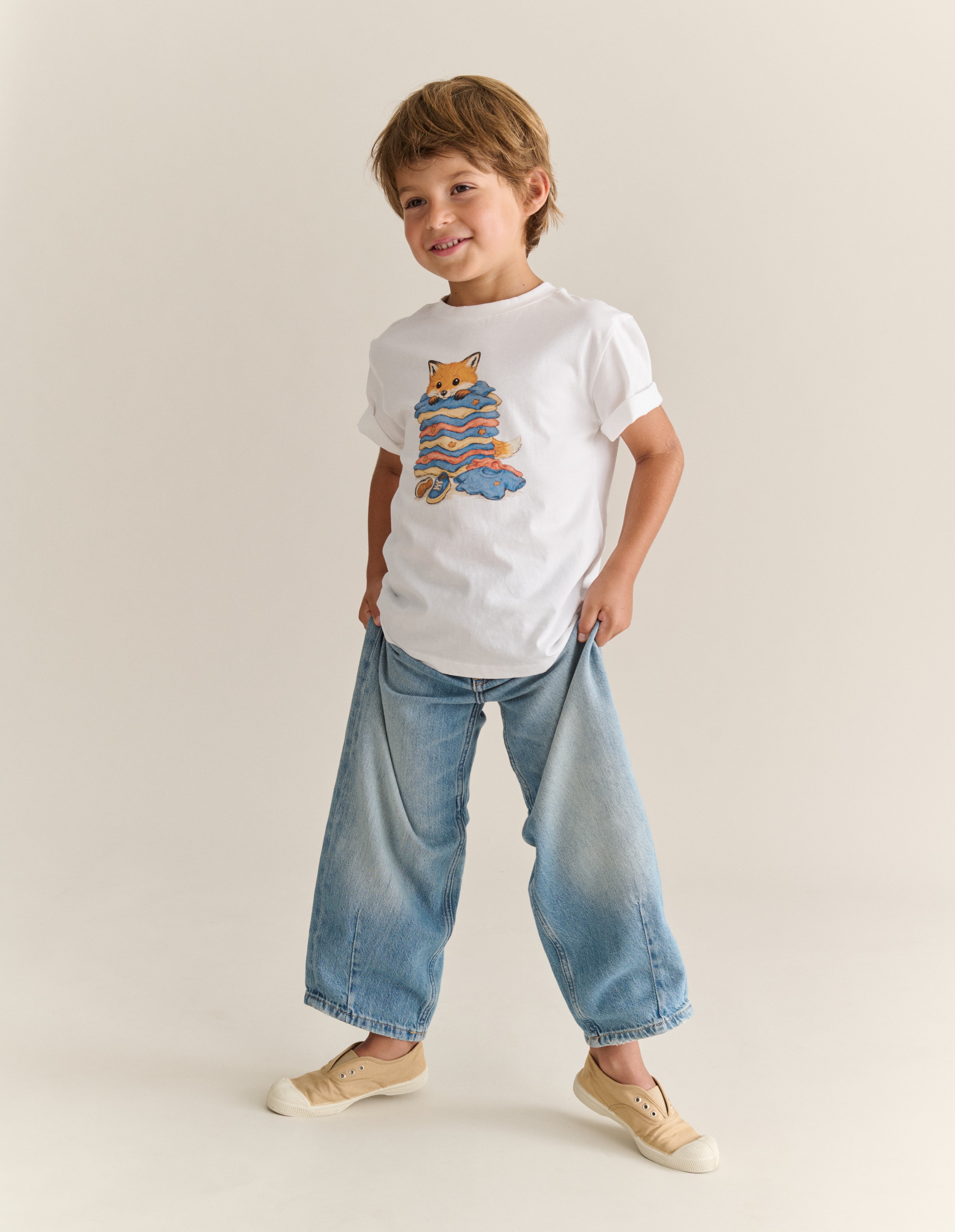 HIDDEN KIDDY FOX KID TEE-SHIRT