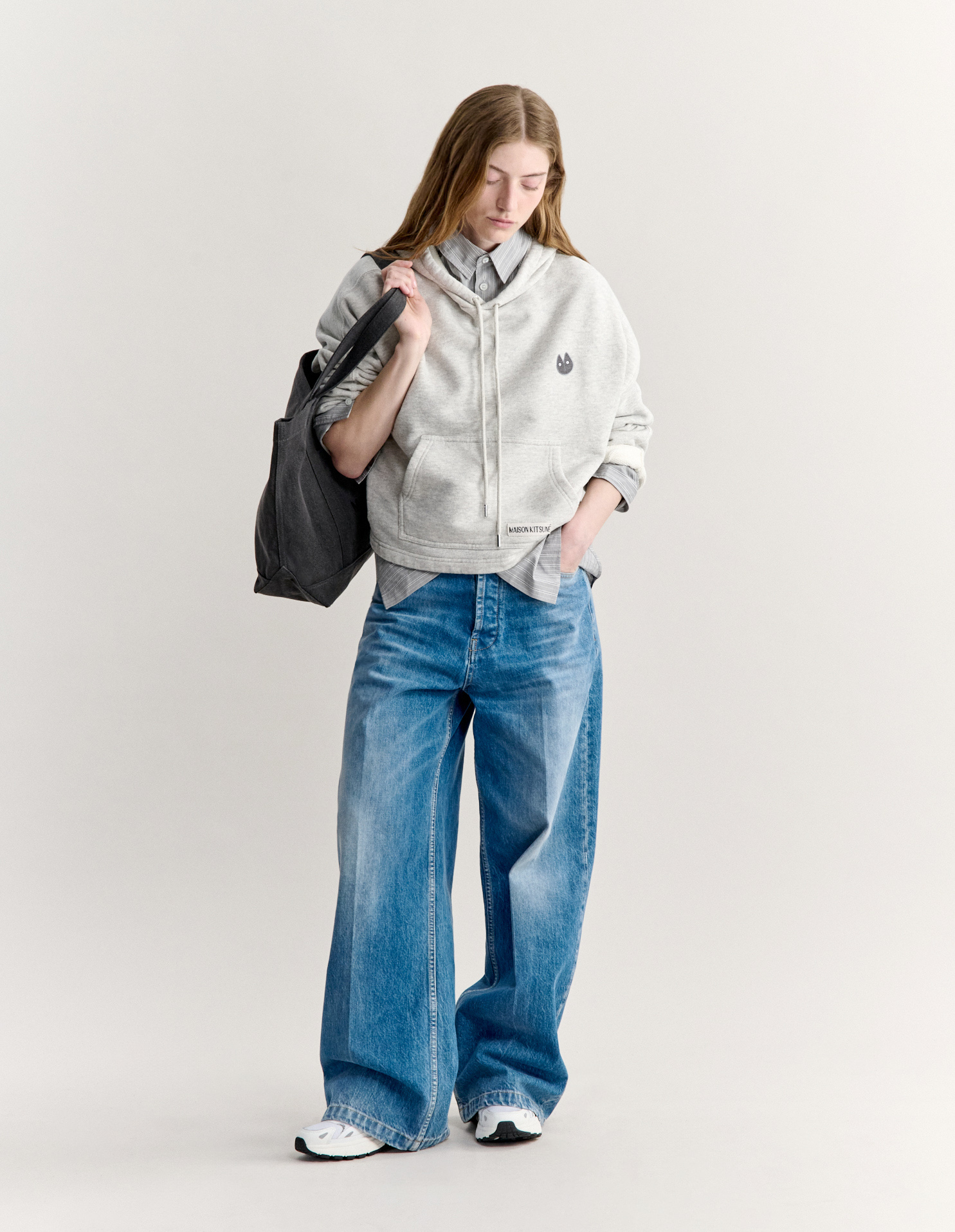 FORTUNE FOX HEATHERED HOODIE