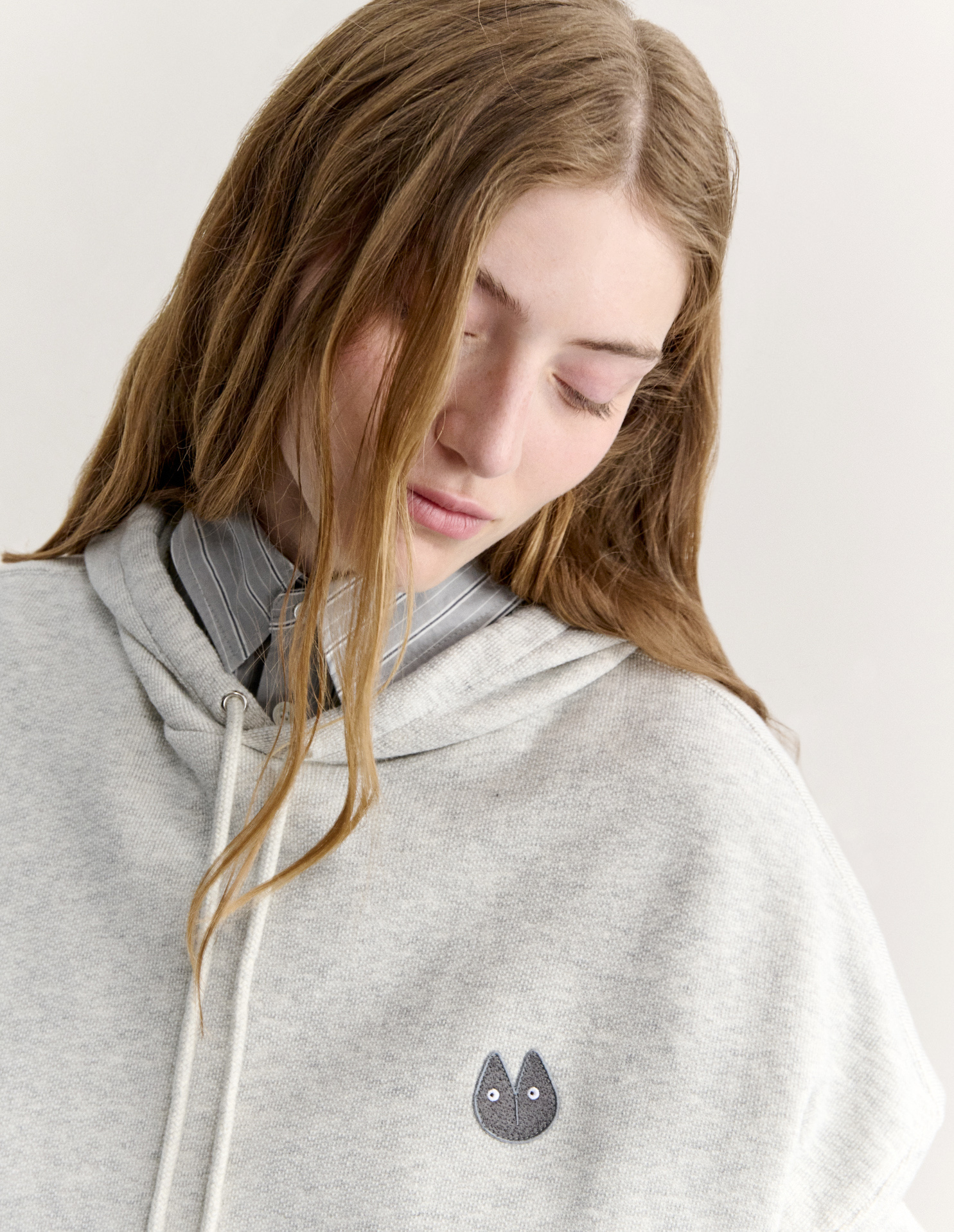 FORTUNE FOX HEATHERED HOODIE