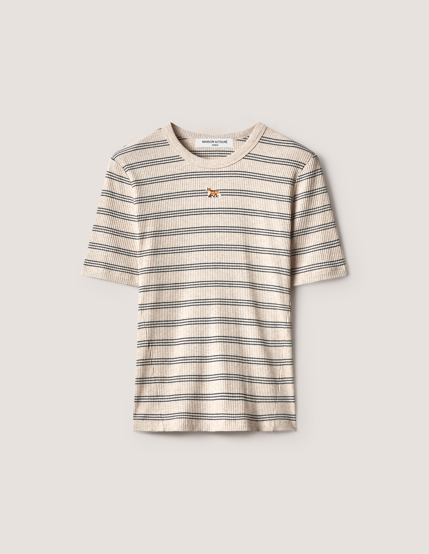 BABY FOX STRIPED FITTED TEE