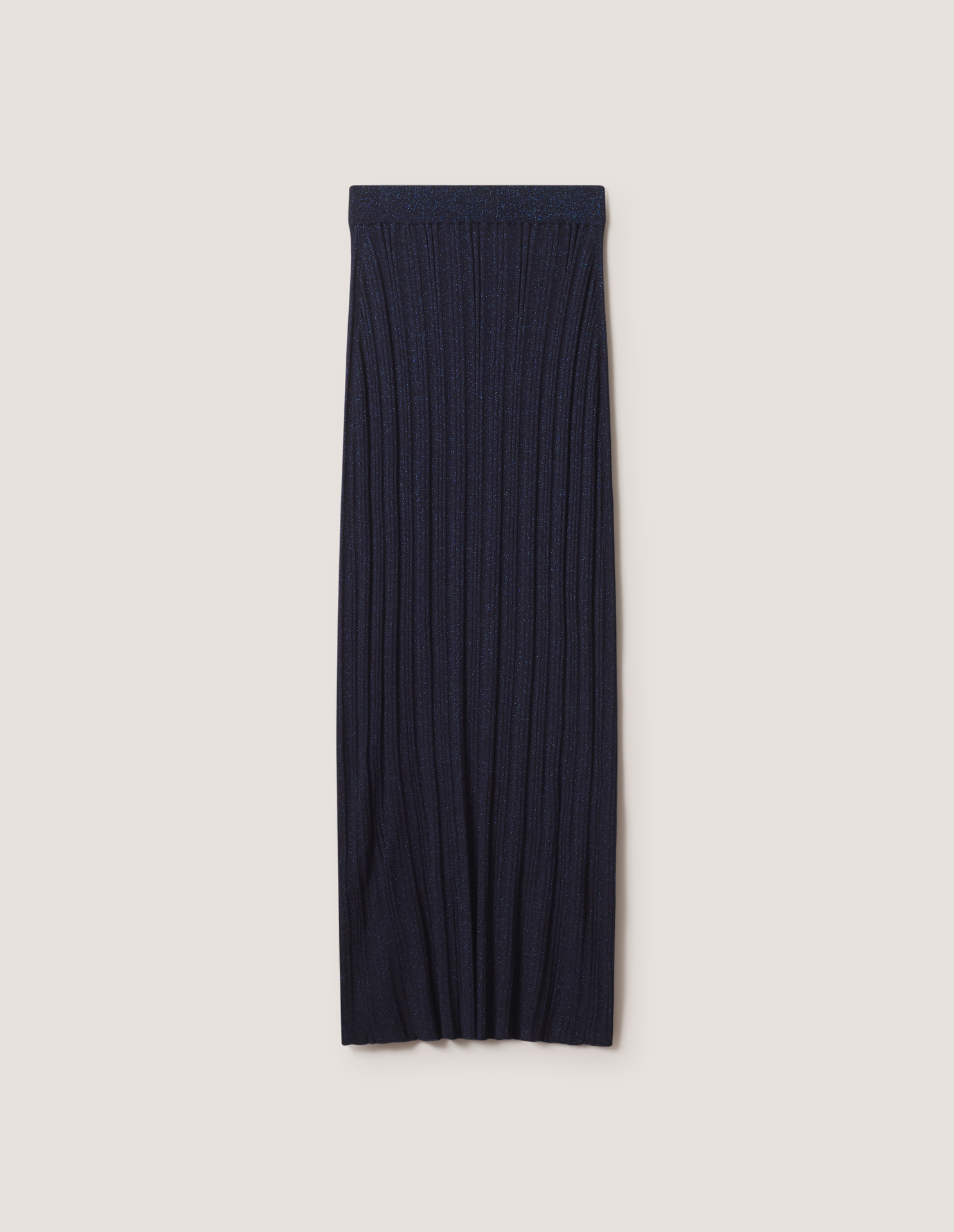 SPARKLY WOOL LONG SKIRT