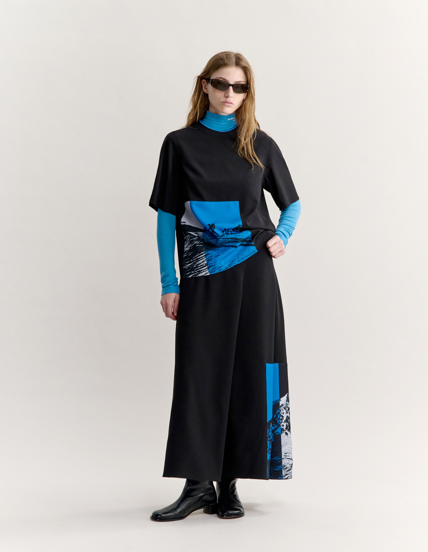 POLARIZED MOUNTAINS CREPE TEE-SHIRT
