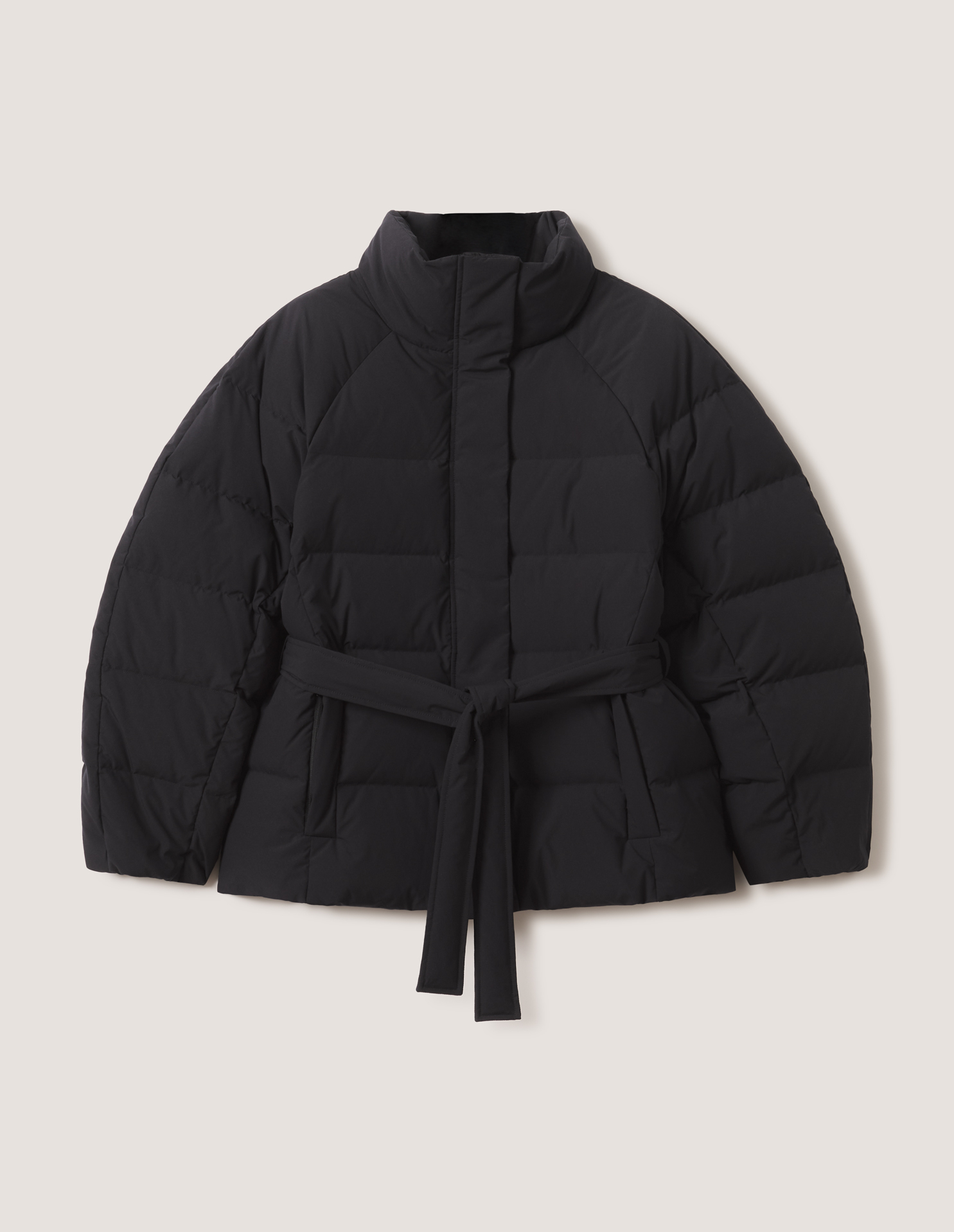 BELTED QUILTED PUFFER