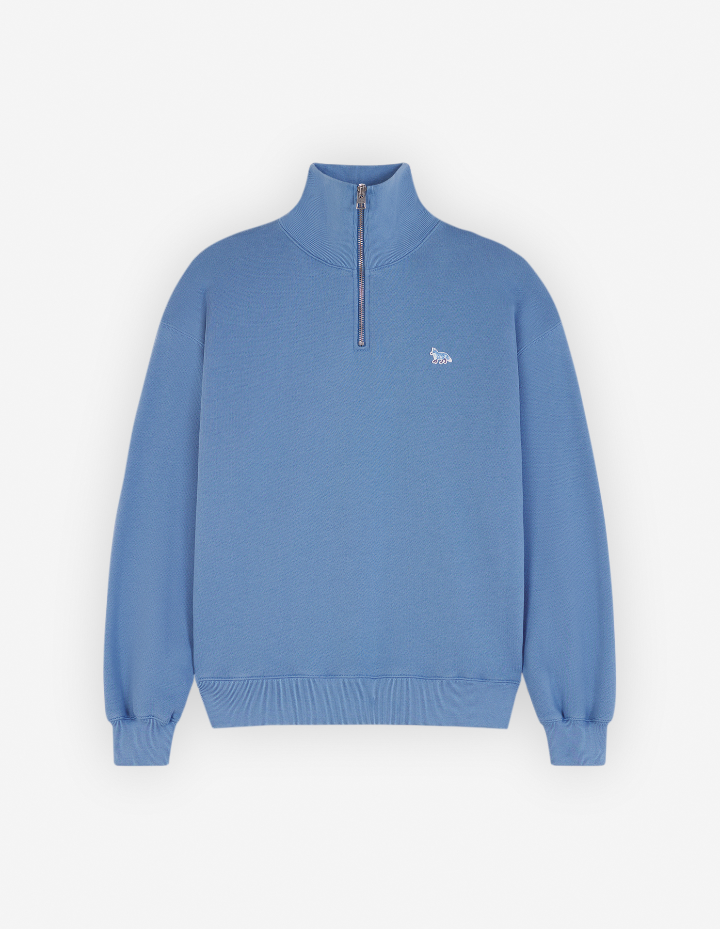 Baby blue half zip clearance sweatshirt