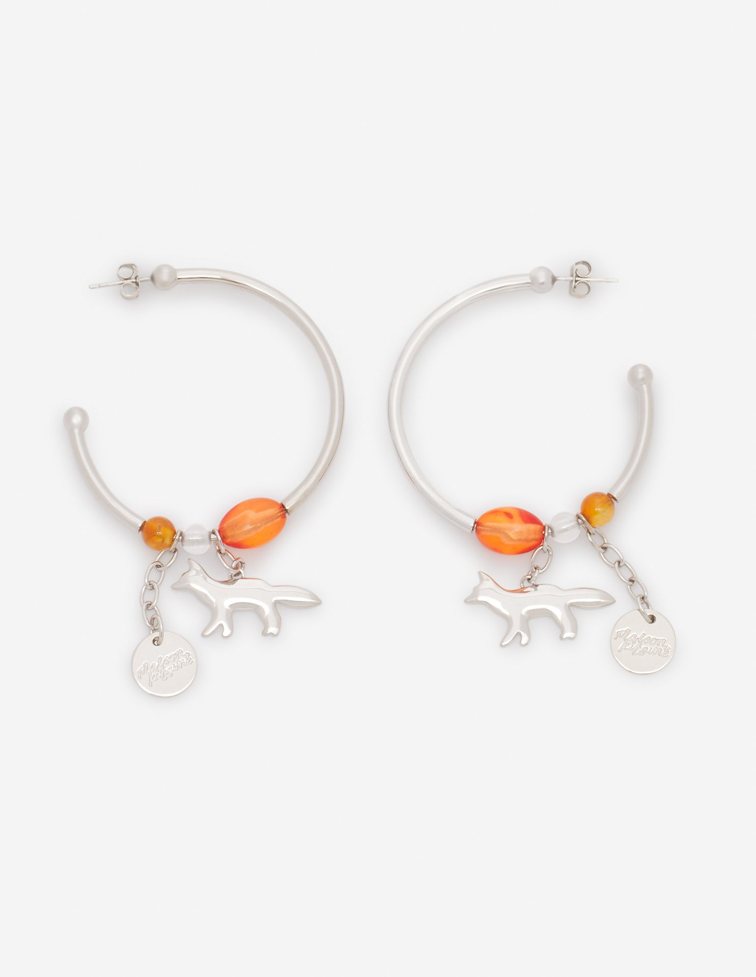 PROFILE FOX & BEADS HOOP | Maison Kitsuné