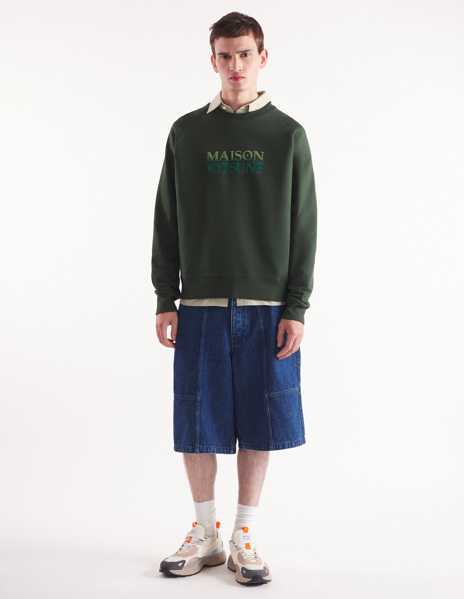 GRADIENT MAISON KITSUNE OVERSIZE SWEATSHIRT