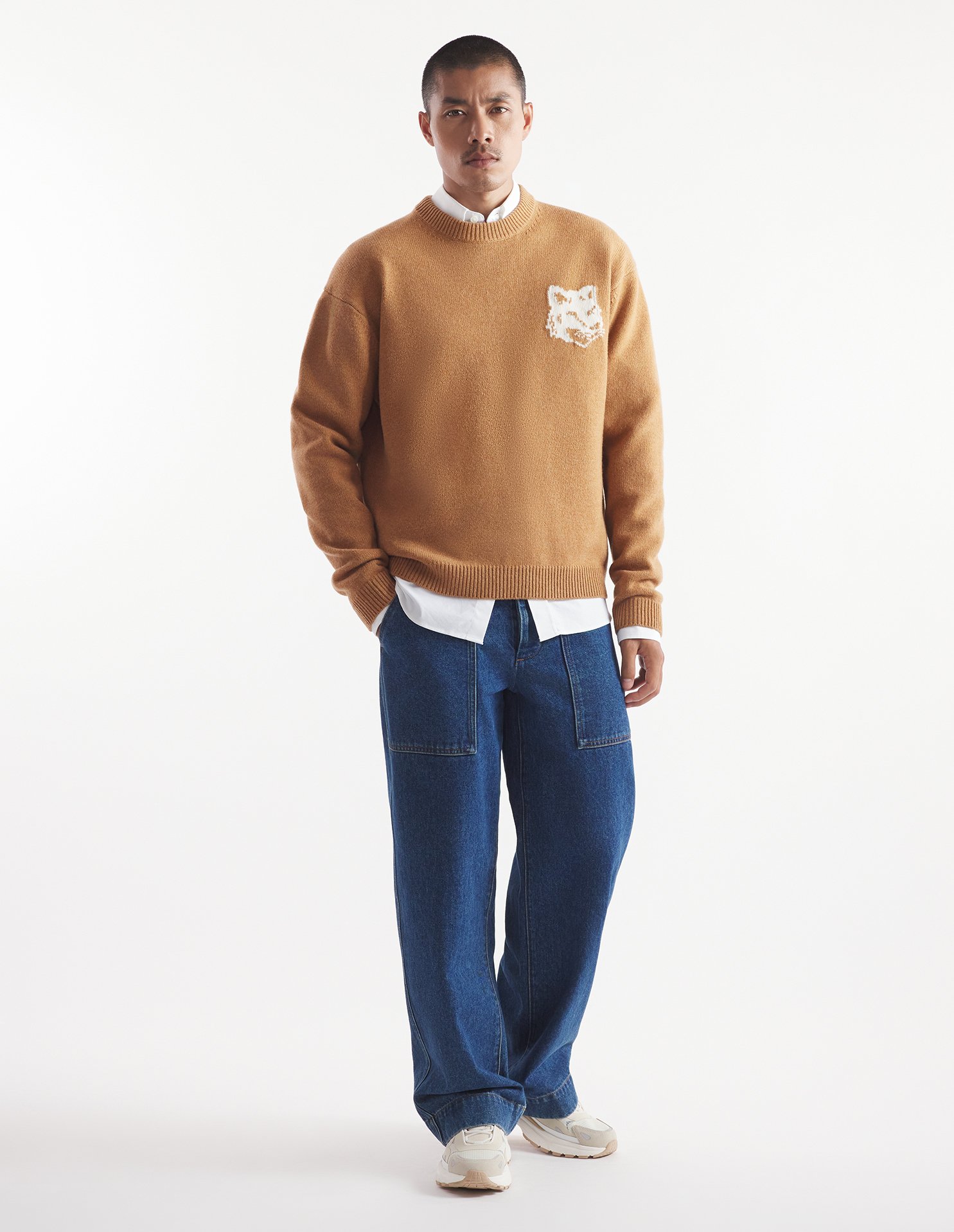 FOX HEAD INTARSIA COMFORT JUMPER