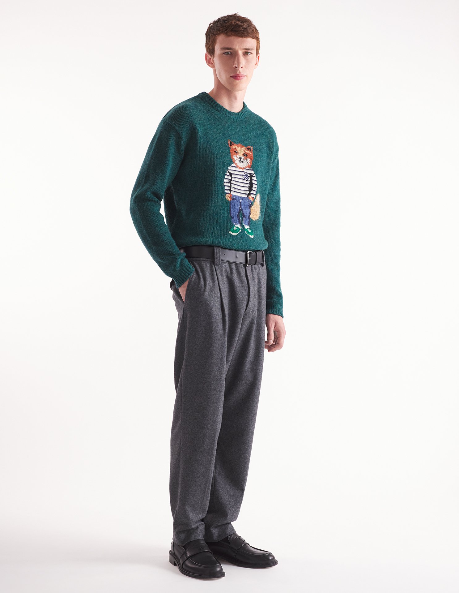 DRESSED FOX INTARSIA JUMPER