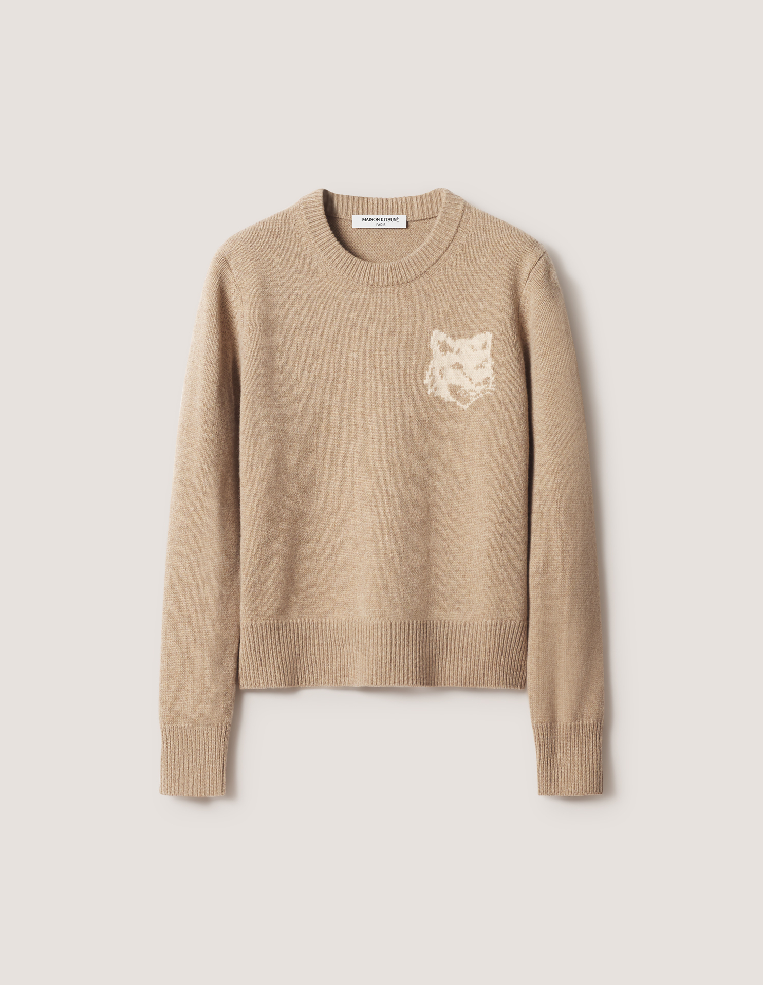 FOX HEAD INTARSIA MERINO JUMPER