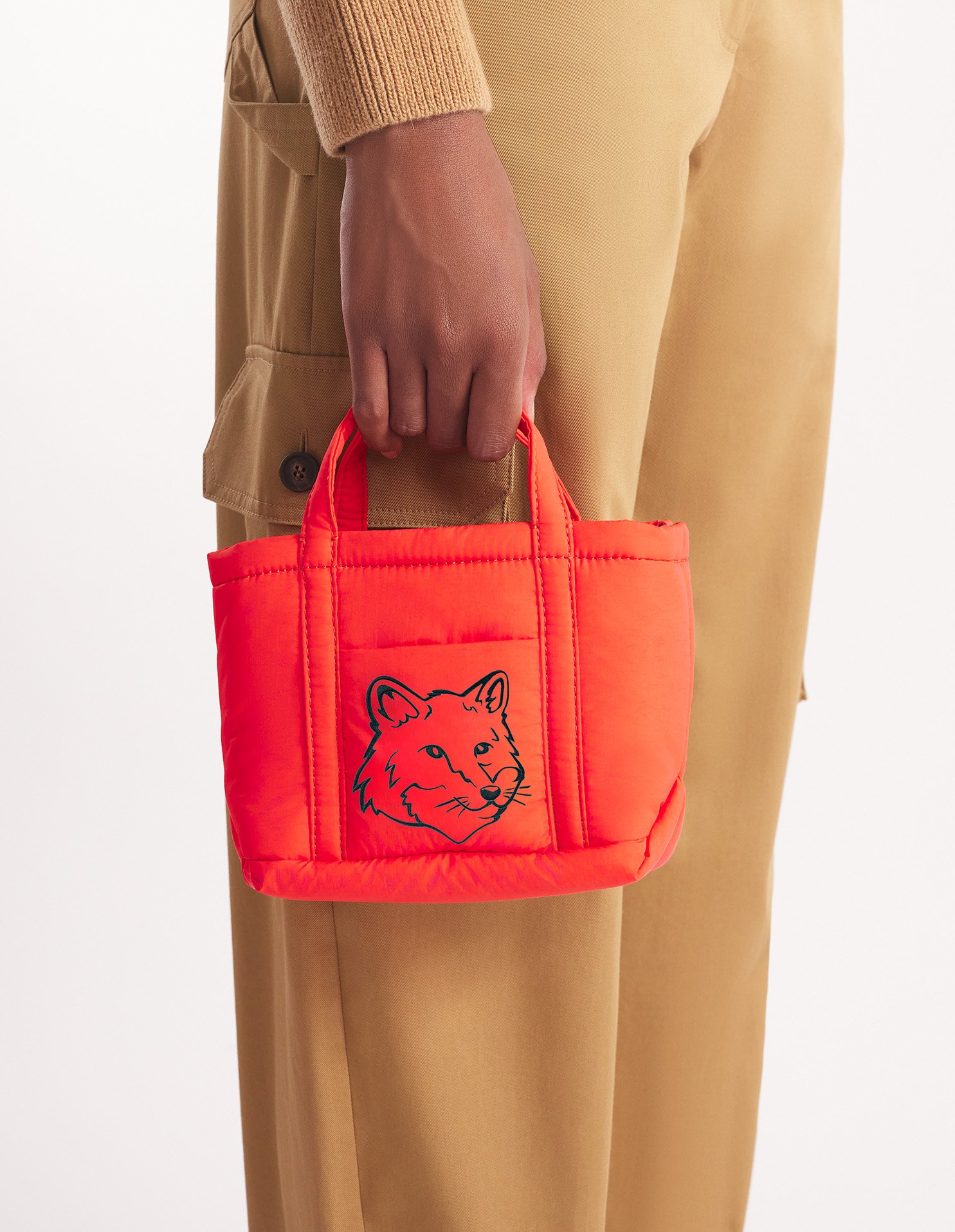 FOX HEAD PUFFER MINI TOTE