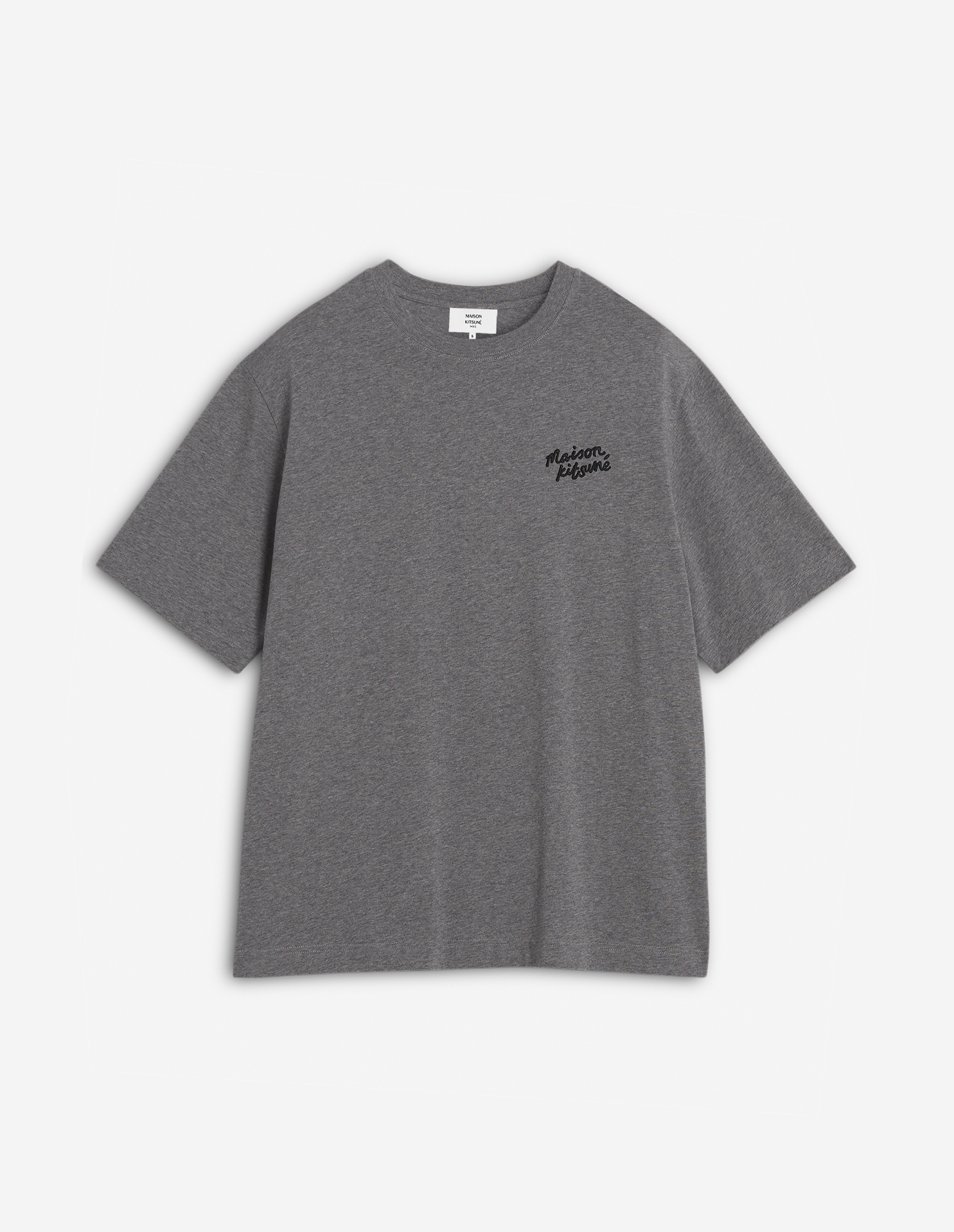 MAISON KITSUNE HANDWRITING EMBROIDERY OVERSIZE TEE
