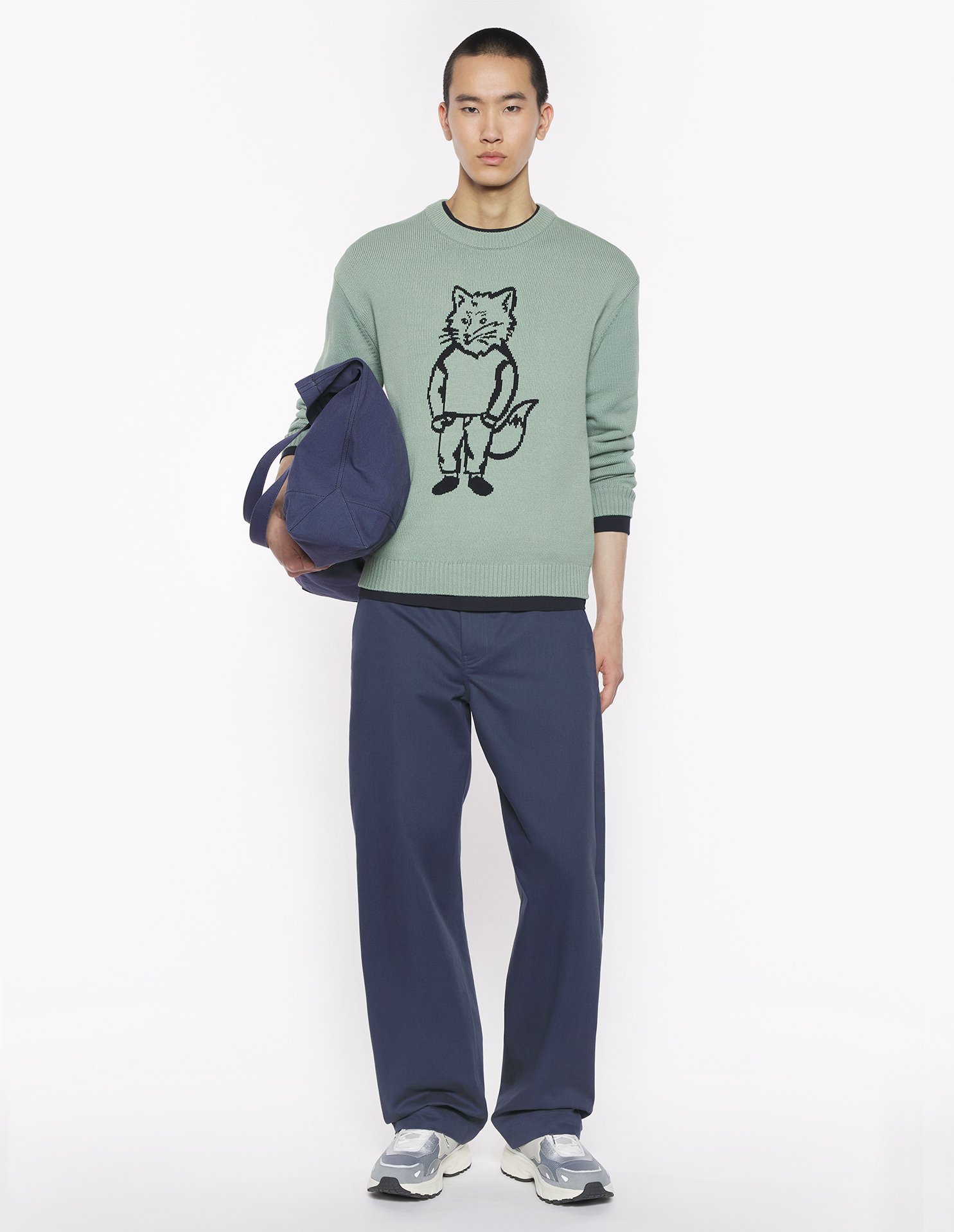 DRESSED FOX INTARSIA JUMPER