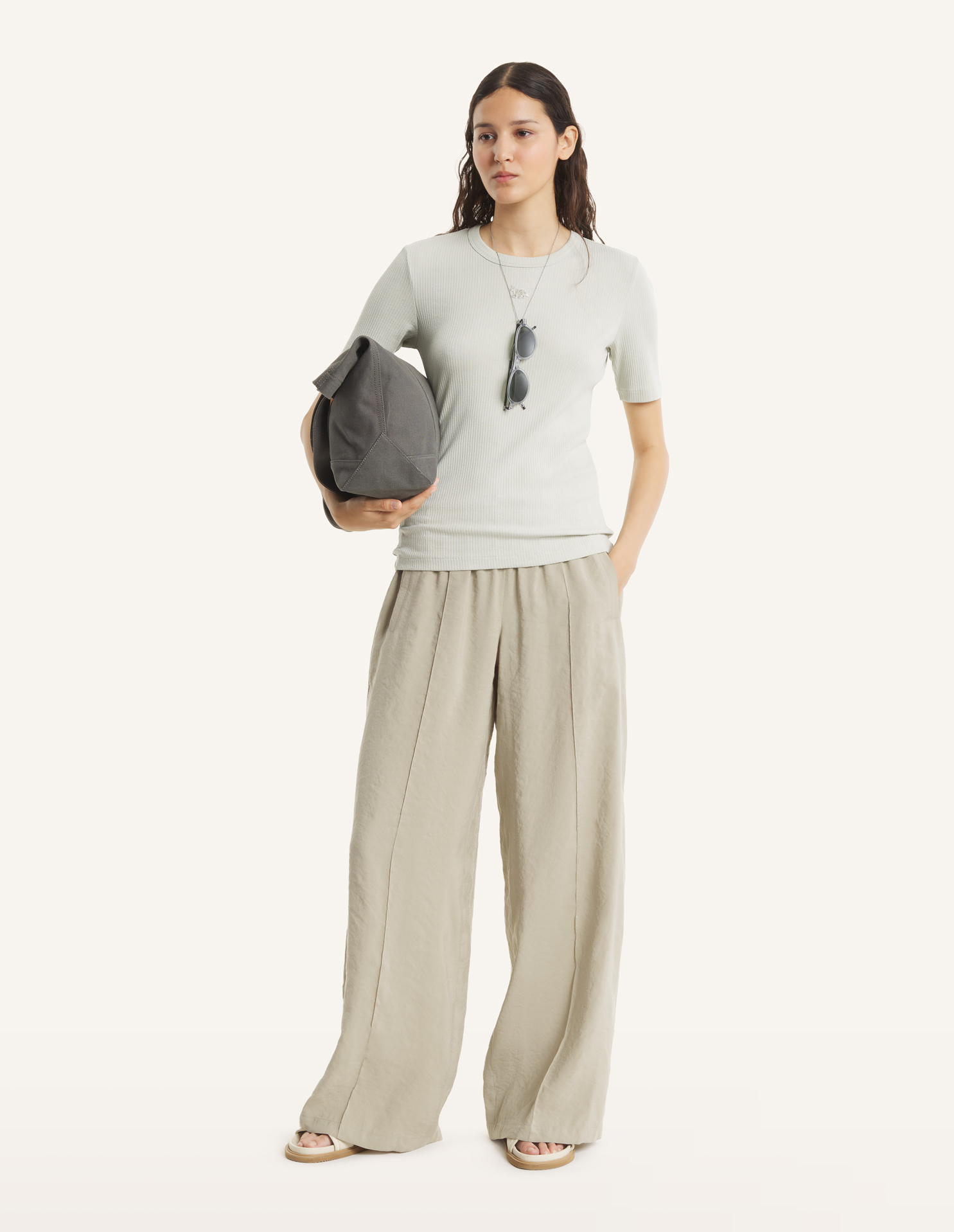 BABY FOX RIBBED FITTED TEE-SHIRT