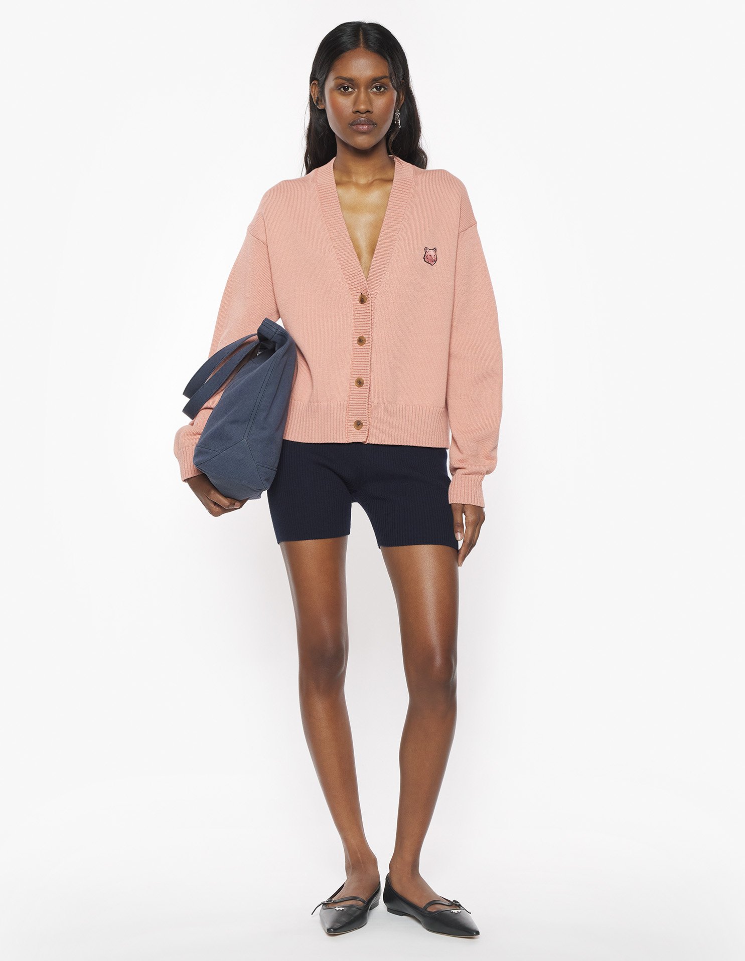 BOLD FOX HEAD PATCH COMFORT CARDIGAN