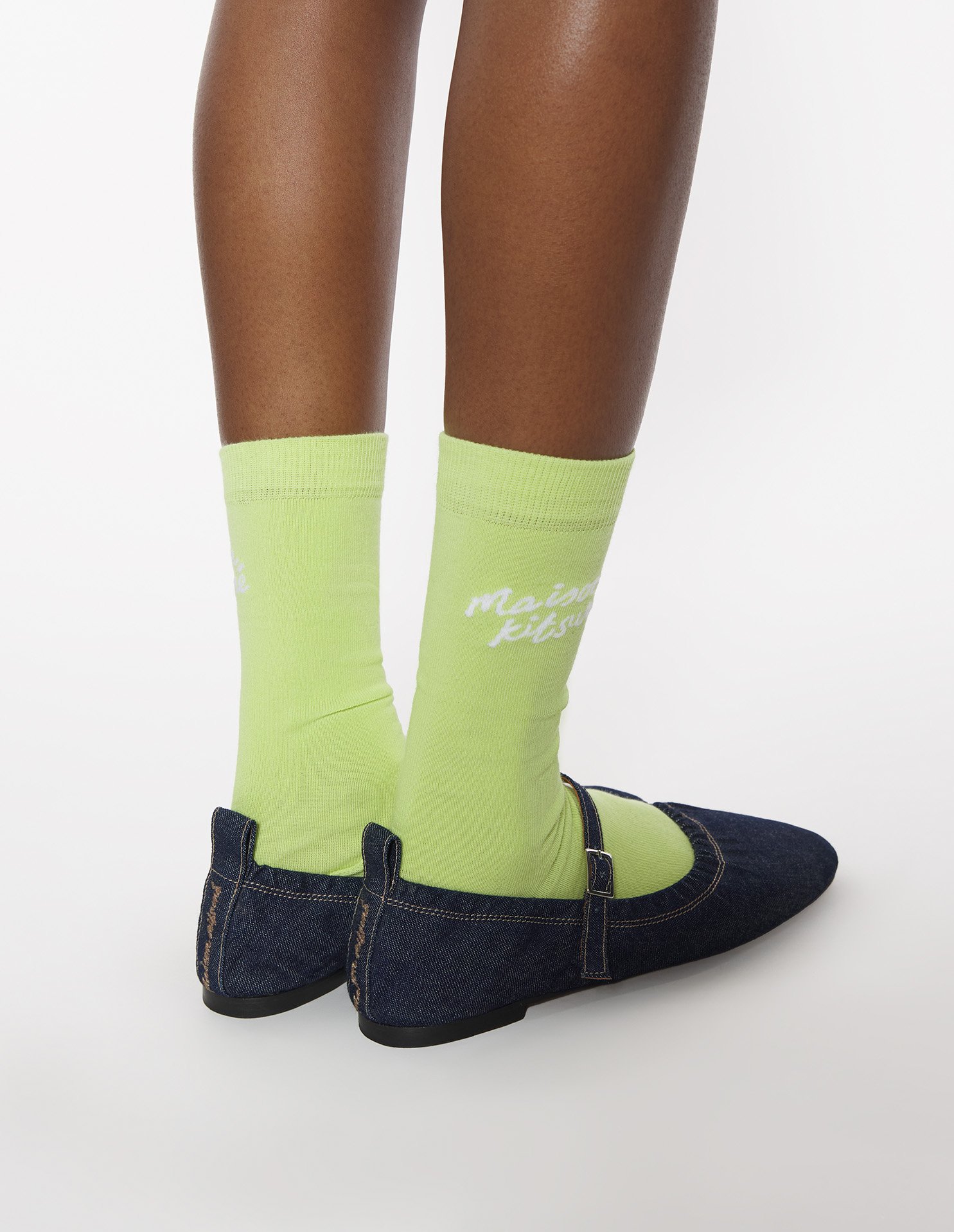 MAISON KITSUNE HANDWRITING SOCKS