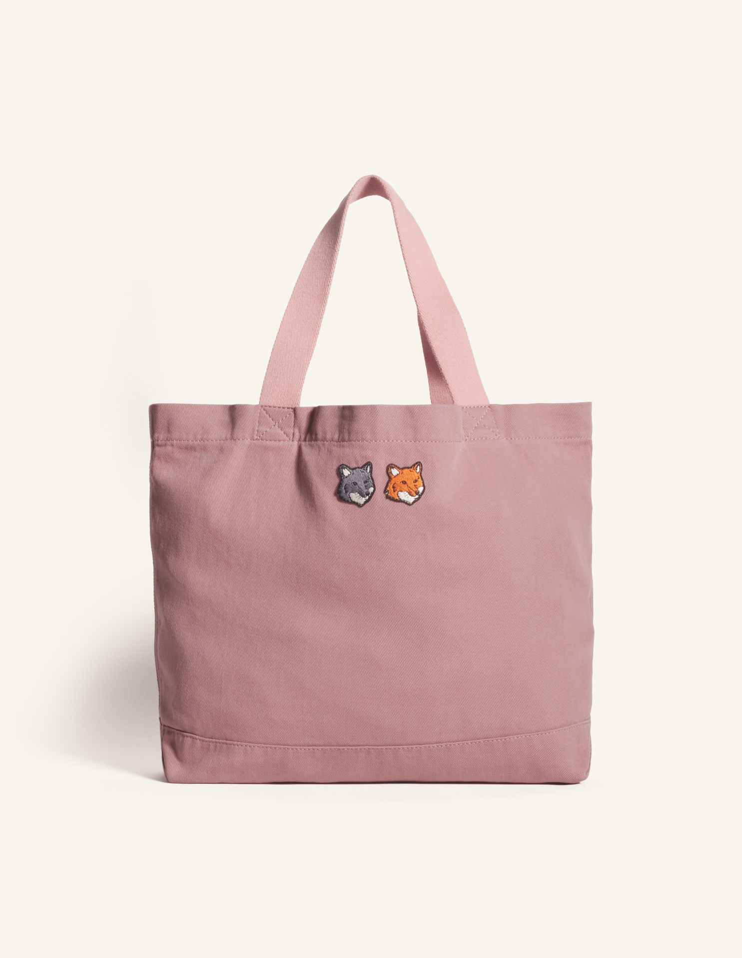 DOUBLE FOX HEAD FADED TOTE