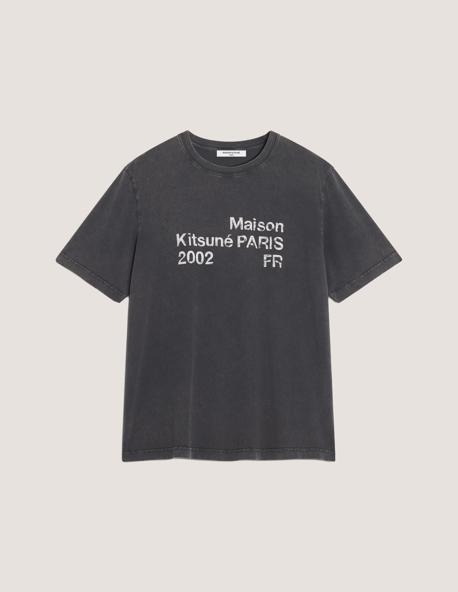 【最終値下げ】MAISON KITSUNÉ ブラック Tシャツ Lサイズ MAISON KITSUNE 2002 FADED COMFORT TEE-SHIRT | Maison Kitsuné