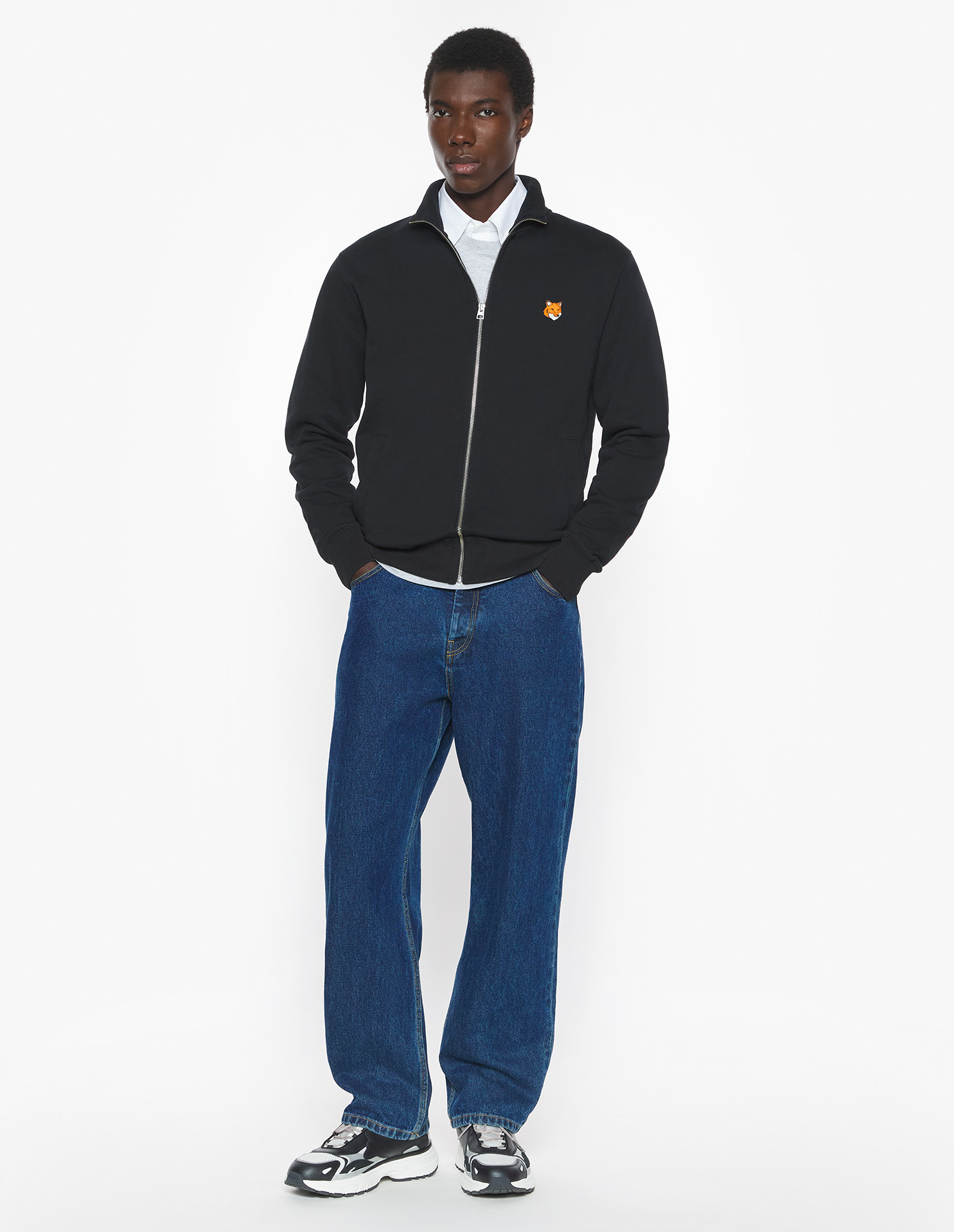 FOX HEAD ZIPPED REGULAR SWEATSHIRT