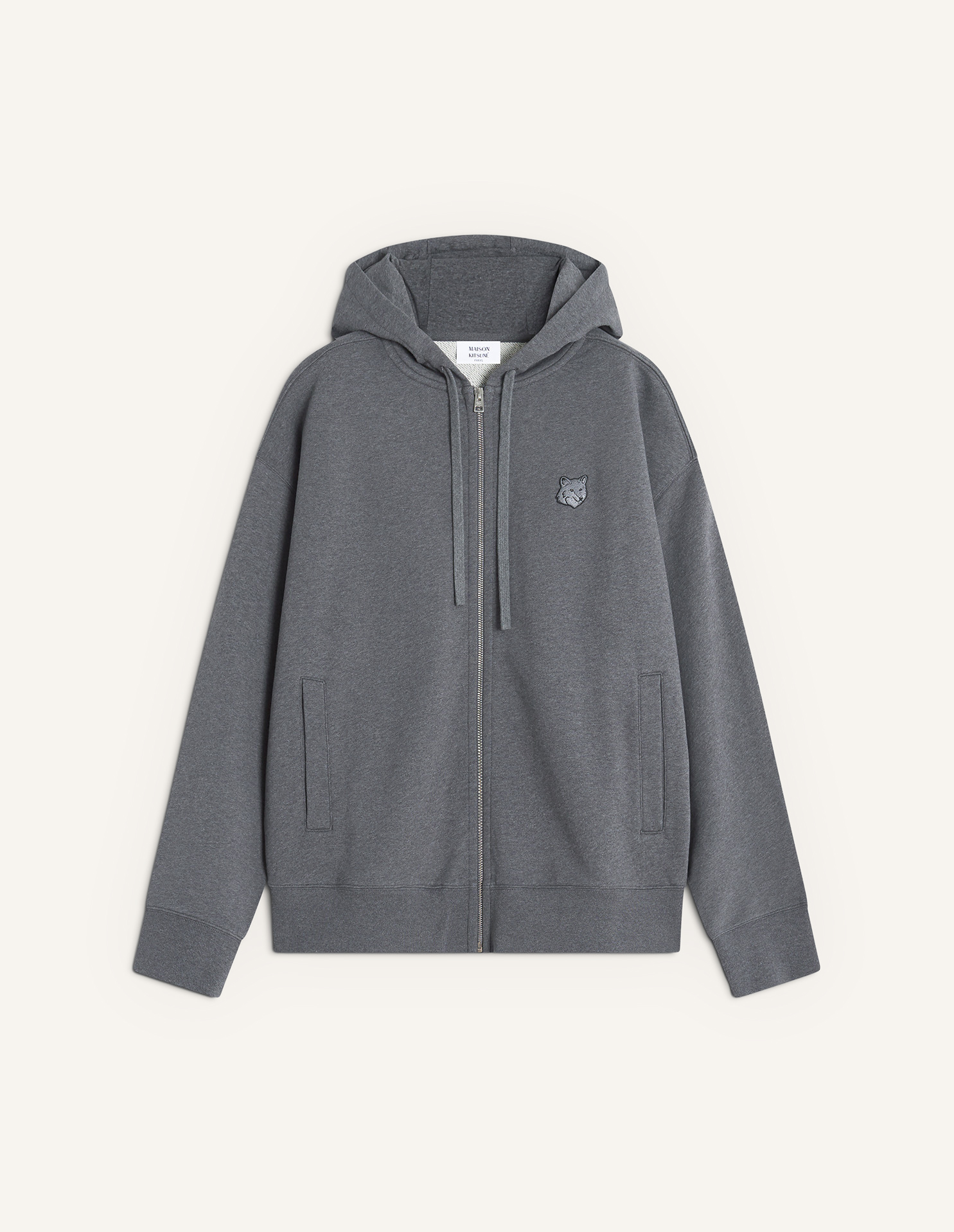 FOX HEAD ZIPPED OVERSIZE HOODIE