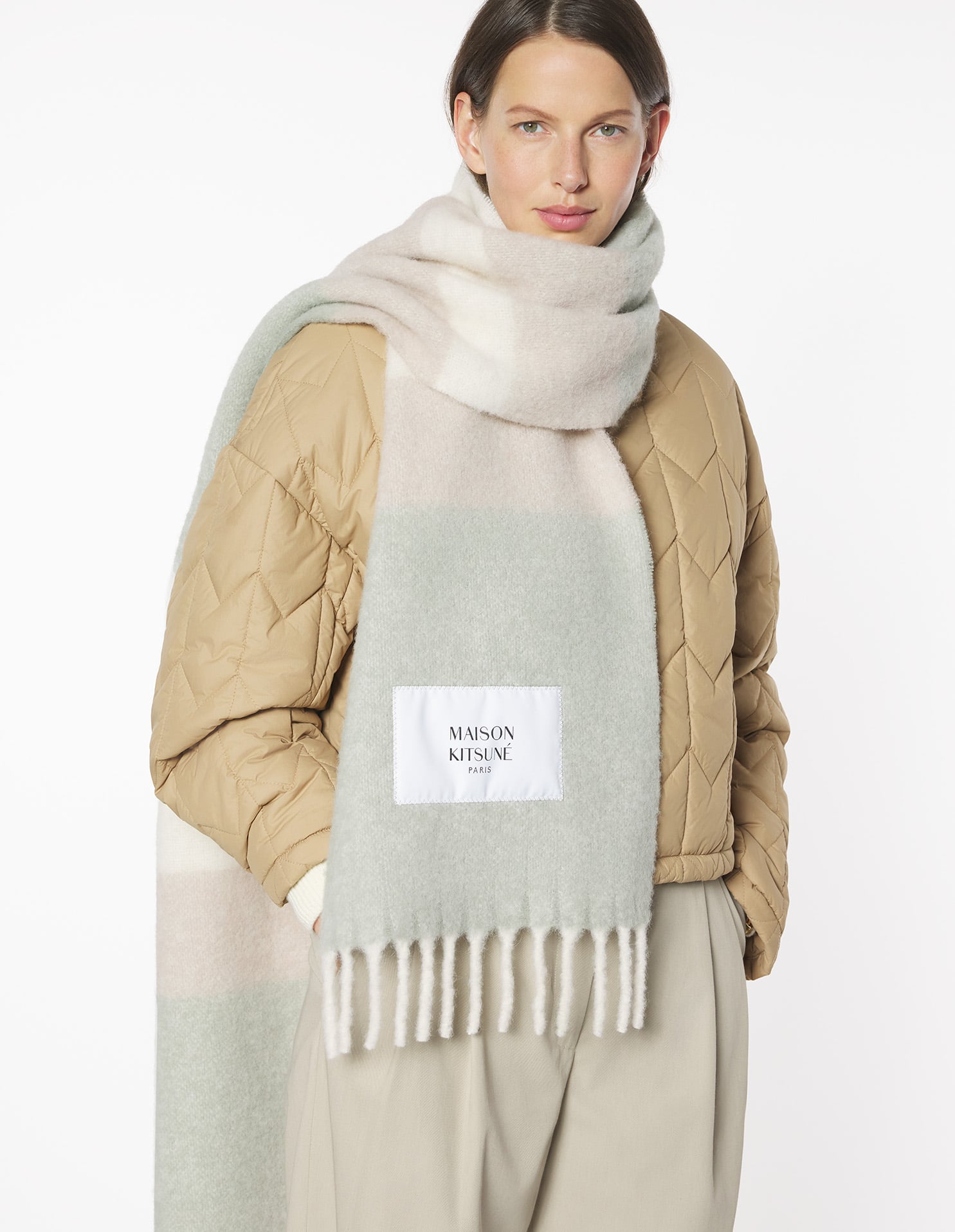 ALPACA STRIPED SCARF