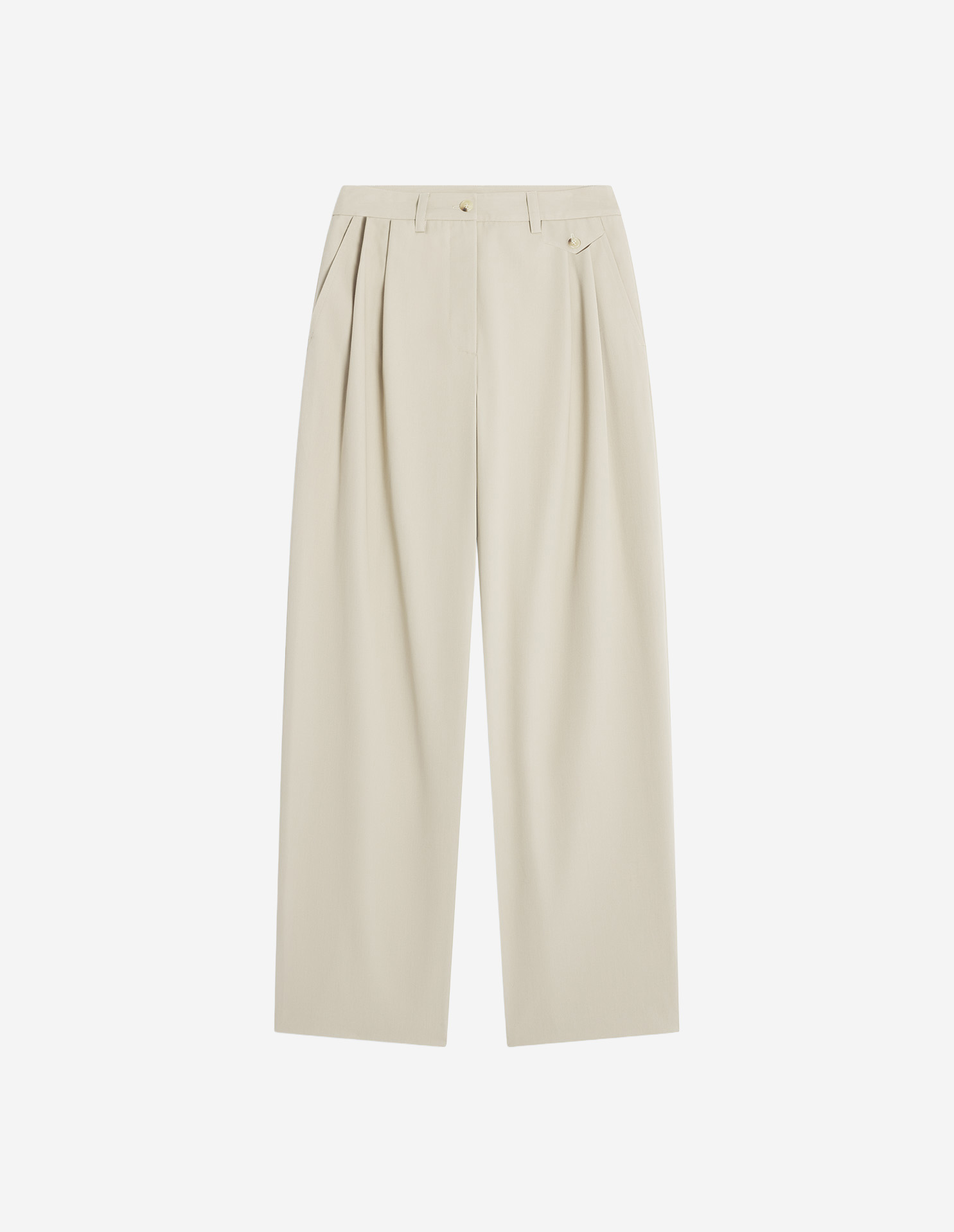 MAISON KITSUNE Cream Cotton Pant