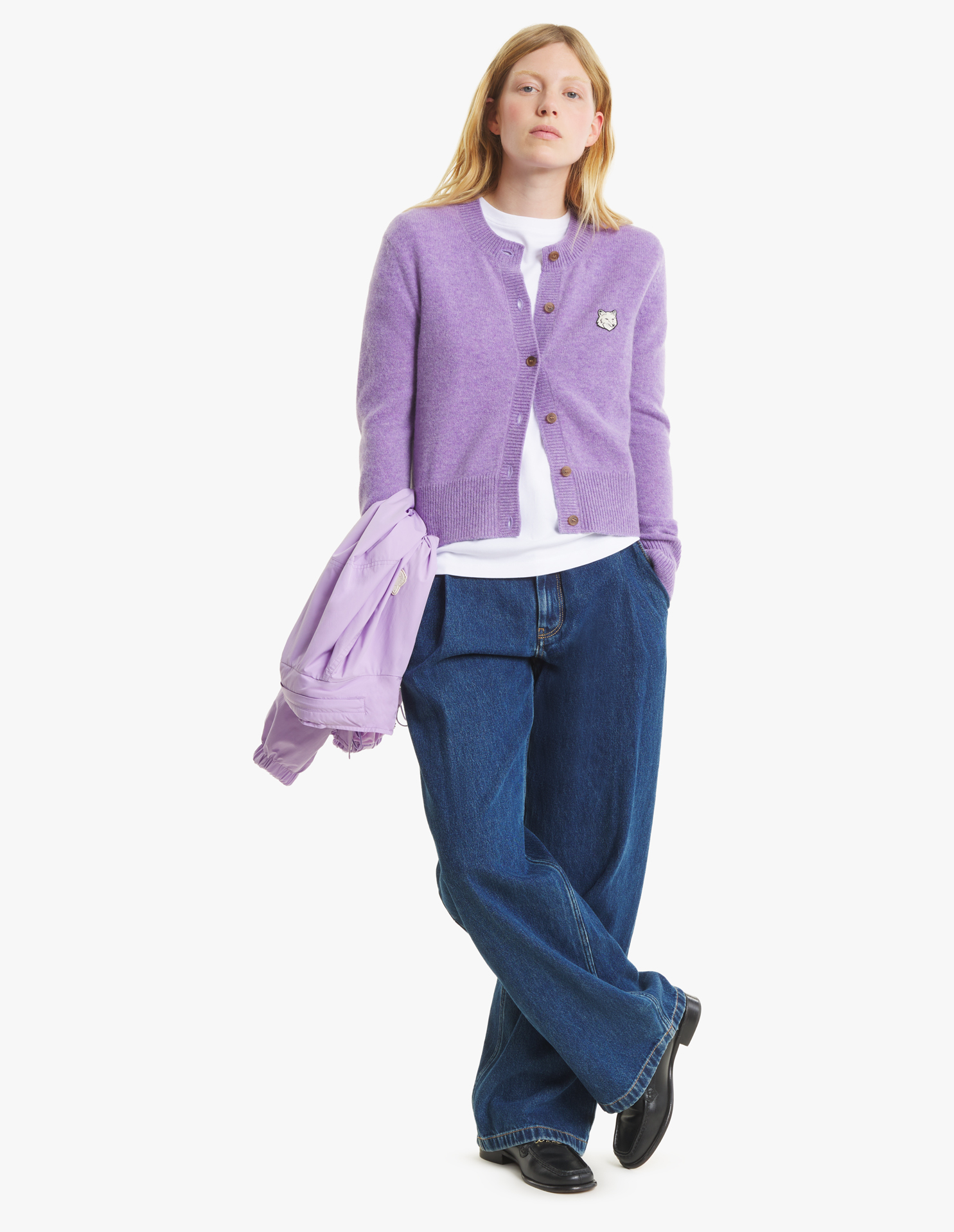 フォックスヘッド ラムズウール フィット カーディガン