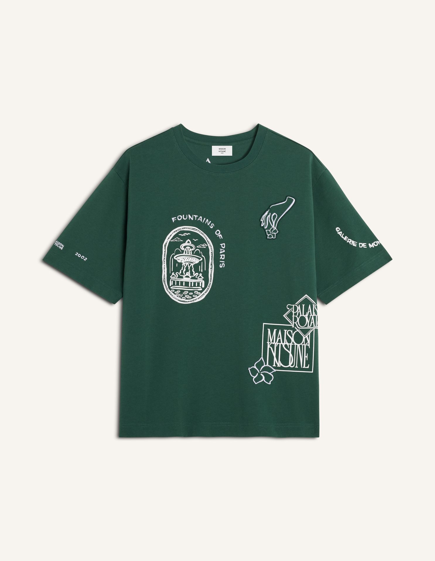 ART NOUVEAU STAMPS OVERSIZE TEE-SHIRT