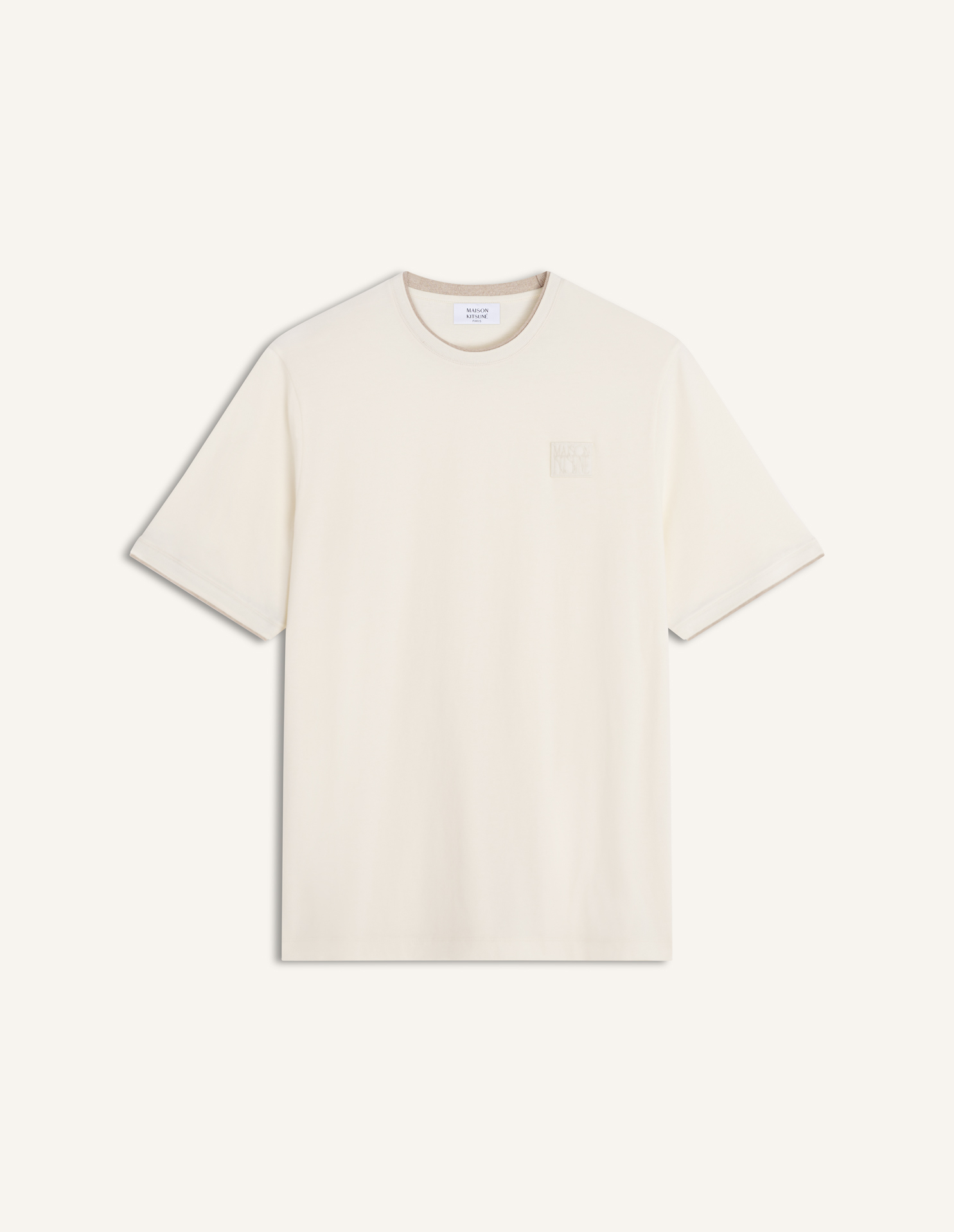 MAISON KITSUNE STAMP RINGER TEE-SHIRT