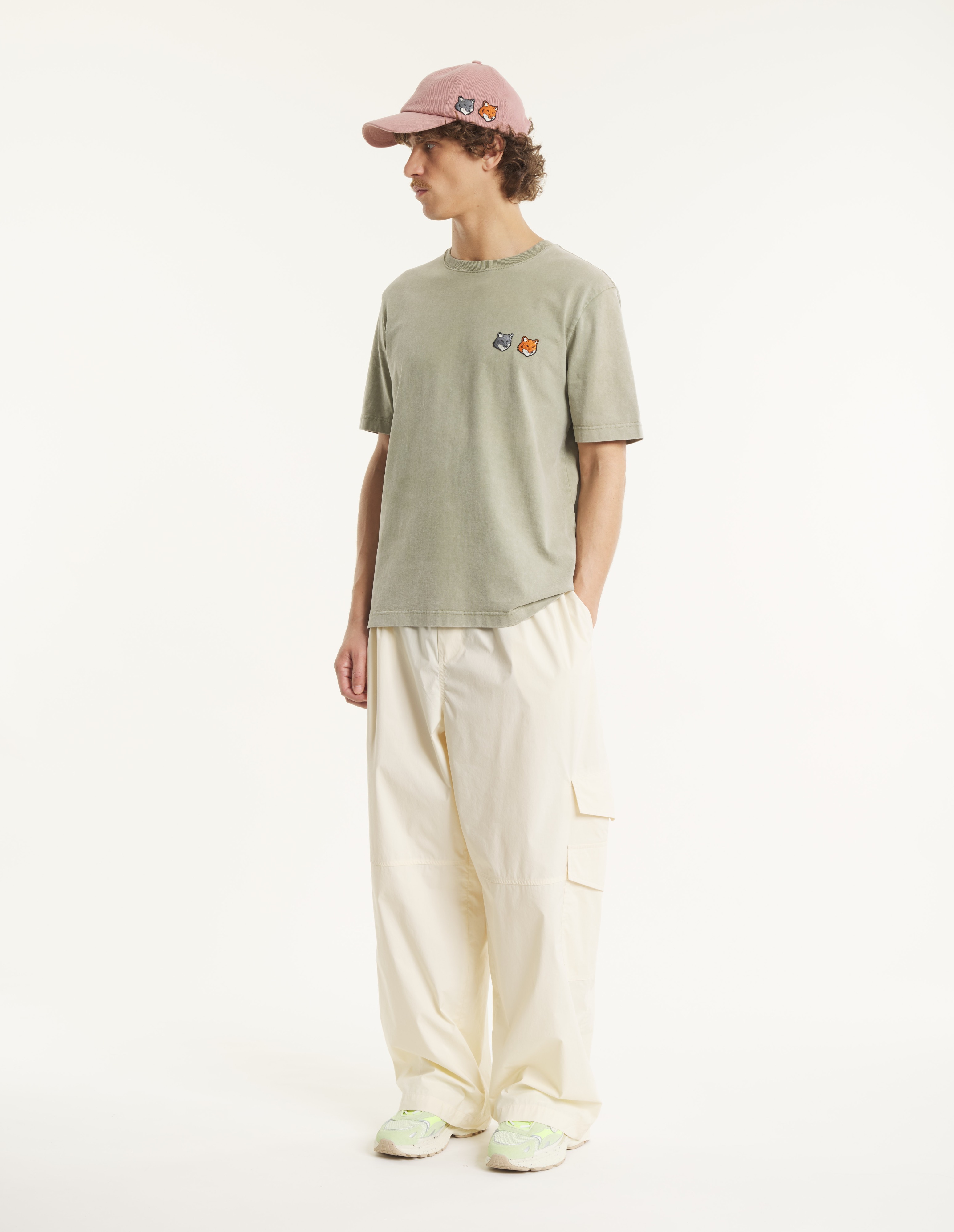 DOUBLE FOX HEAD FADED COMFORT TEE-SHIRT