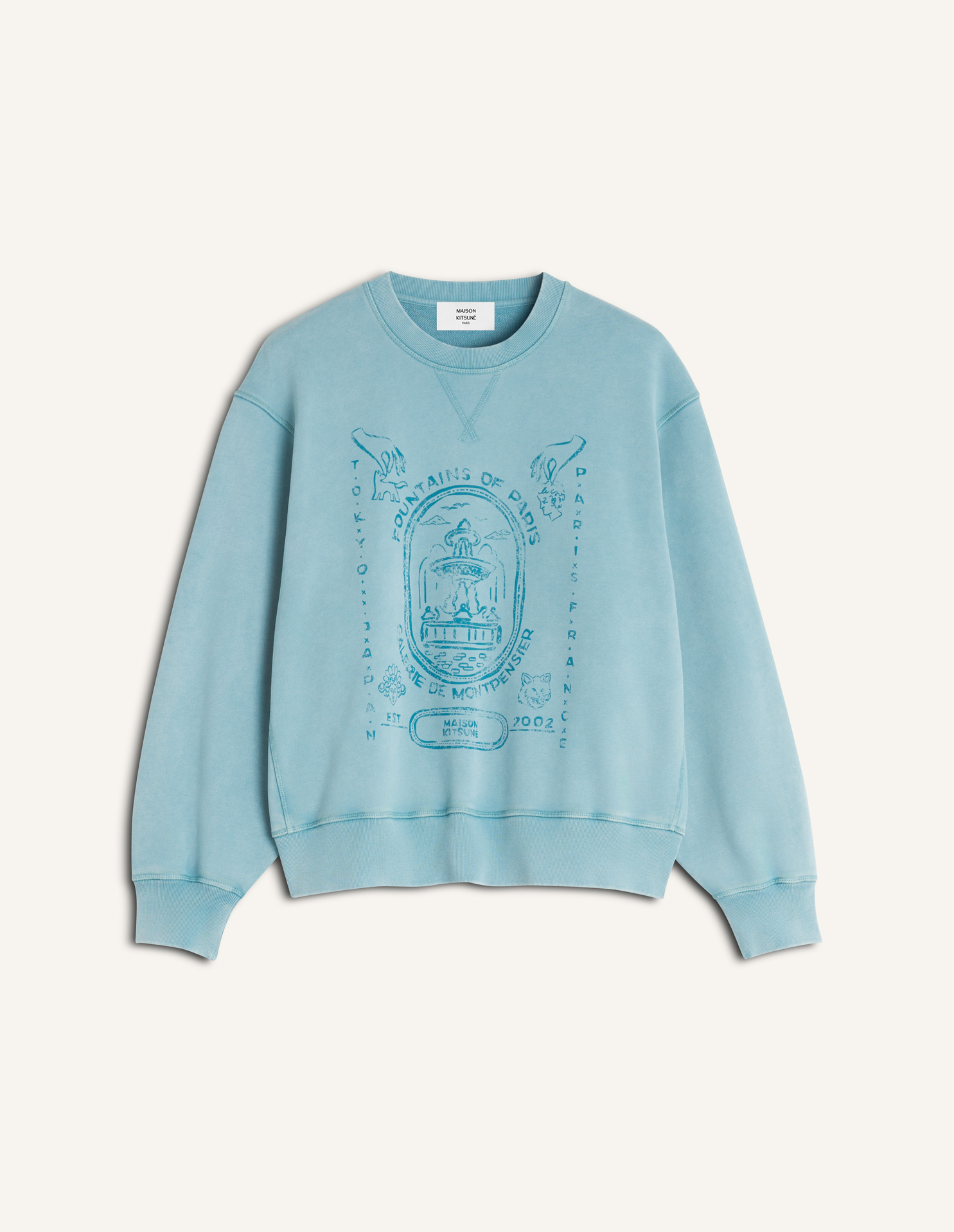 FOUNTAIN STAMP FADED RELAXED SWEATSHIRT